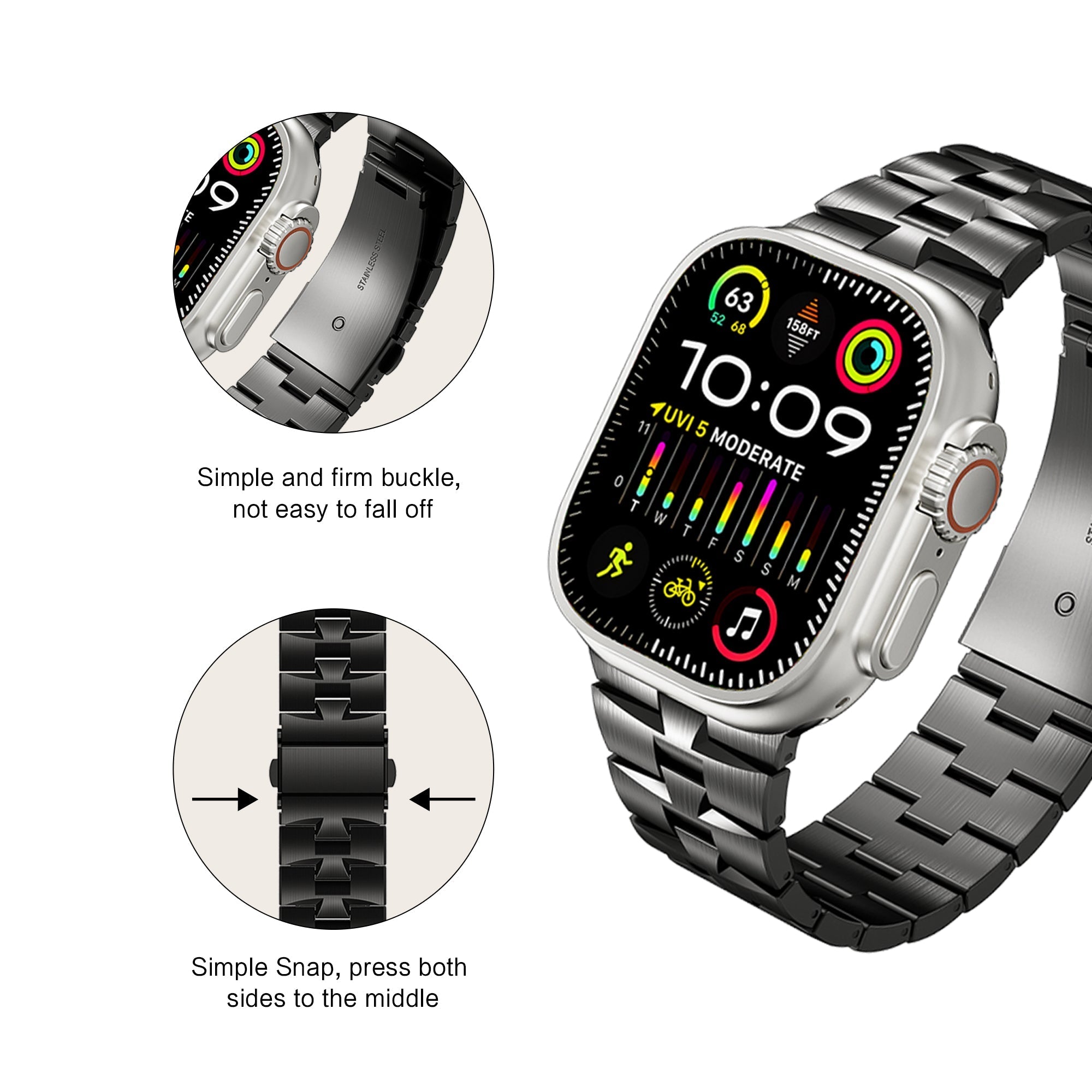 Apple Watch Stainelss steel watch band (LSBG-002)