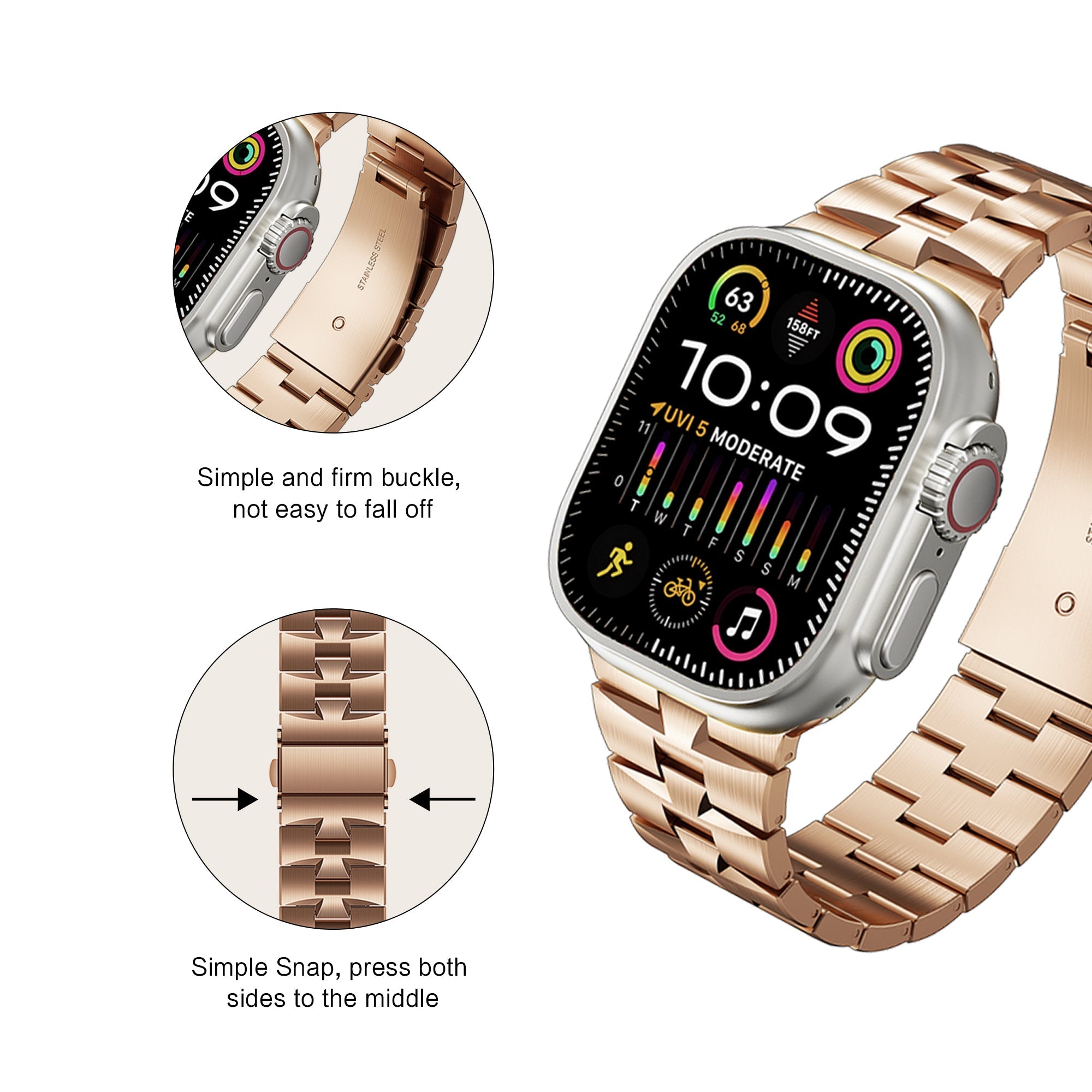 Apple Watch Stainelss steel watch band (LSBG-002)