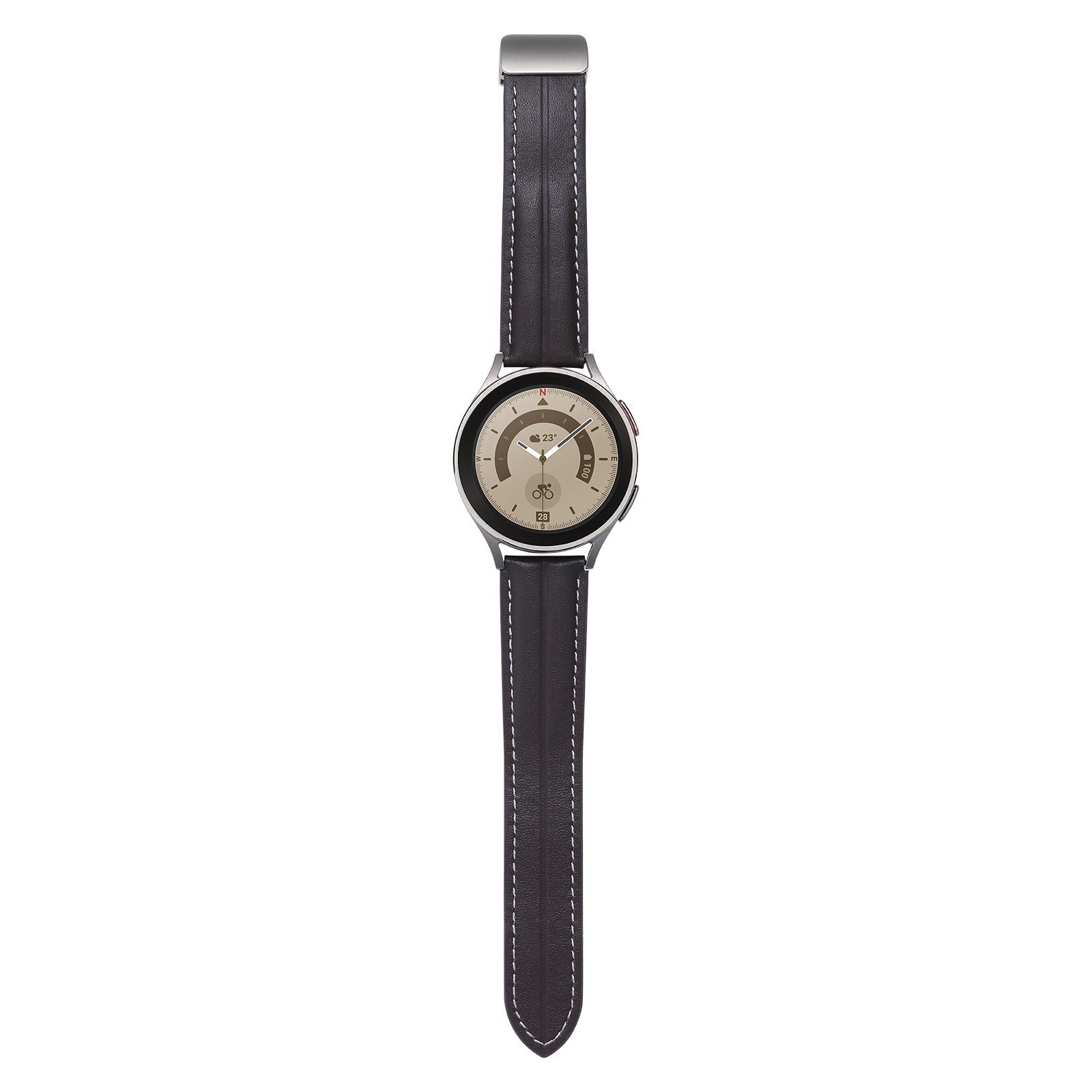 20 mm Quick Release Folding Magnetic Buckle Soft Leather Watch Band (LSBMSH-004)