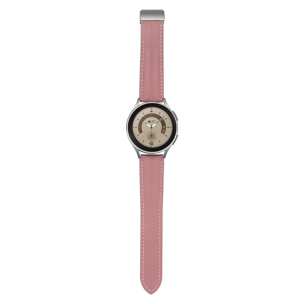20 mm Quick Release Folding Magnetic Buckle Soft Leather Watch Band (LSBMSH-004)