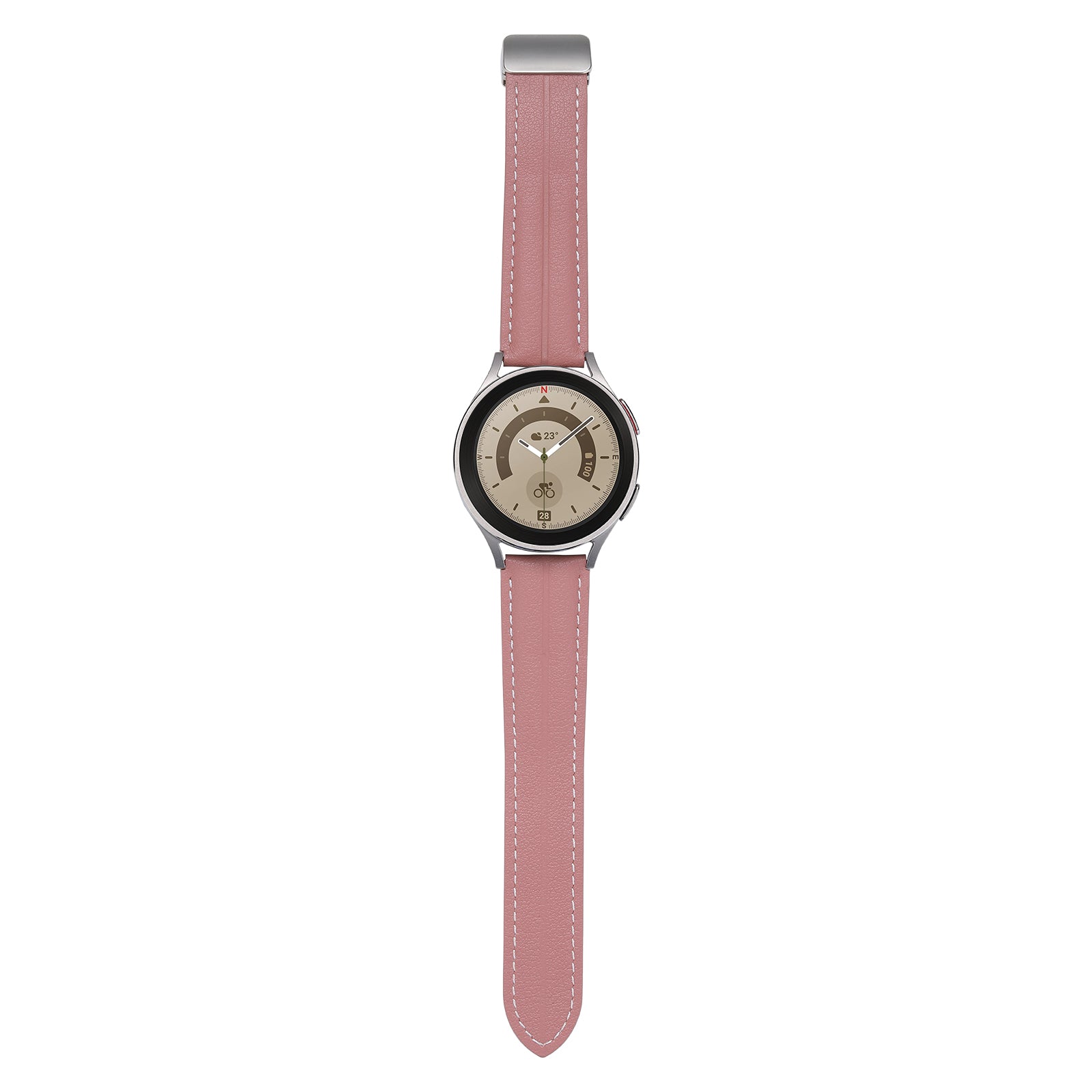 22 mm Quick Release Folding Magnetic Buckle Soft Leather Watch Band (LSBMSH-004)