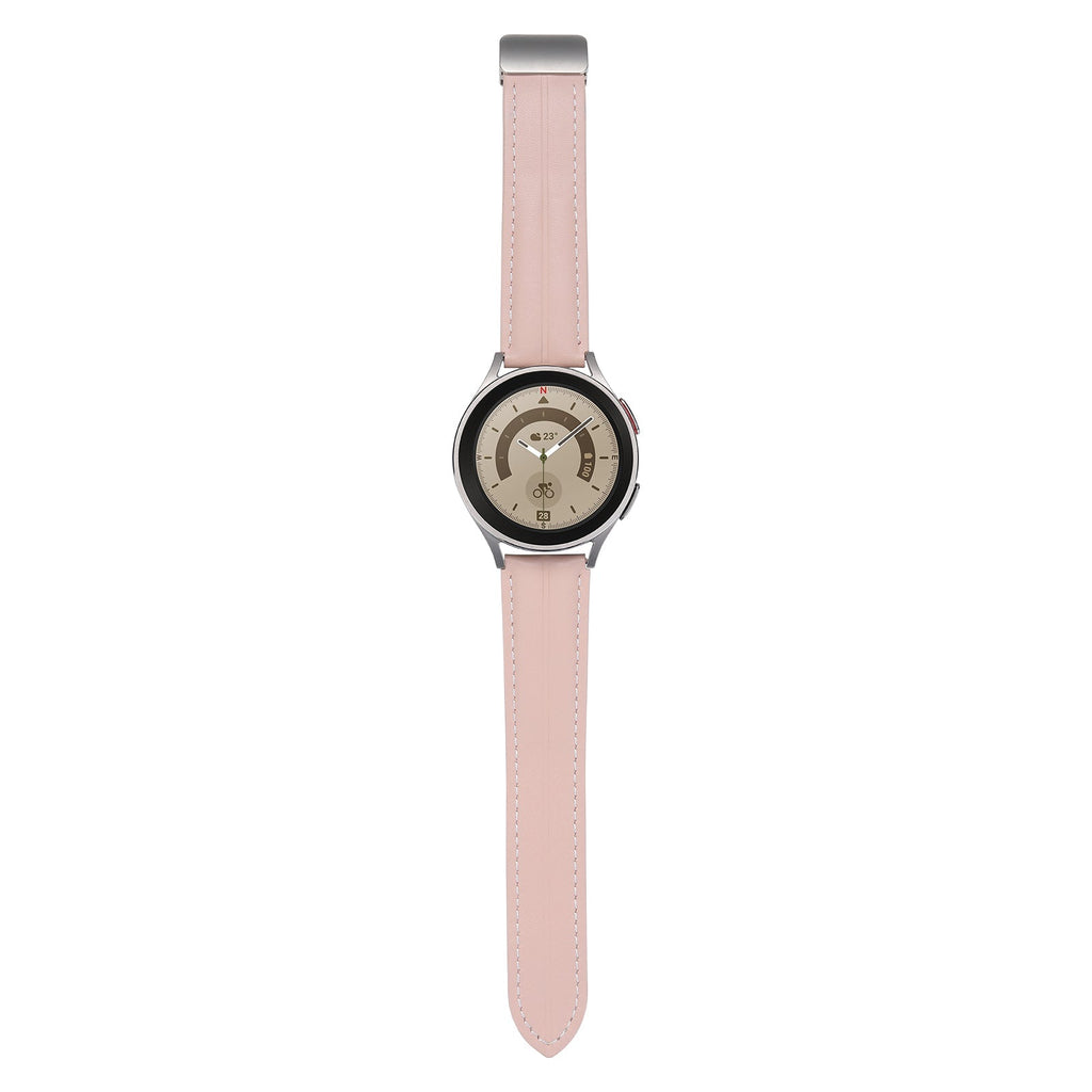 20 mm Quick Release Folding Magnetic Buckle Soft Leather Watch Band (LSBMSH-004)