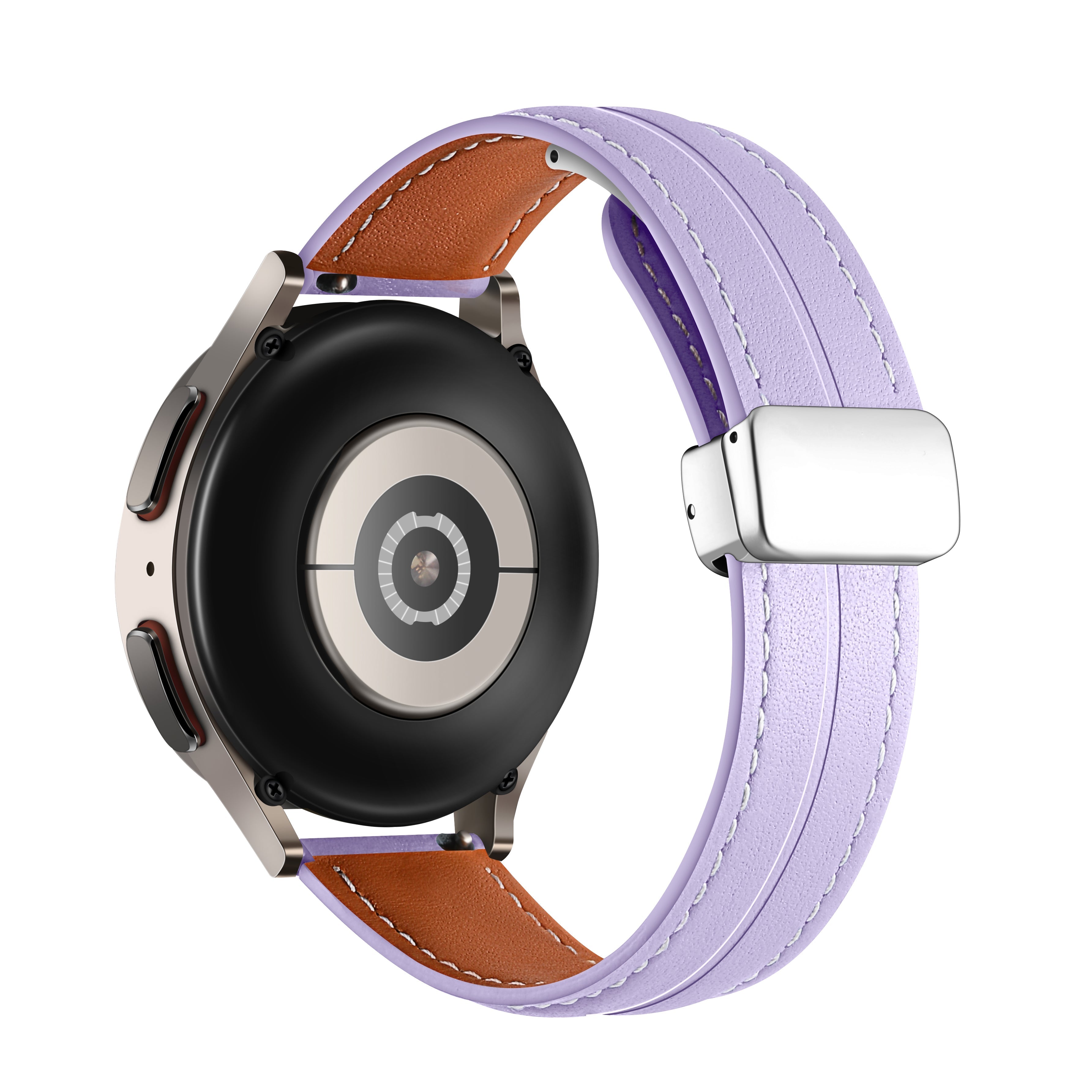 20 mm Quick Release Folding Magnetic Buckle Soft Leather Watch Band (LSBMSH-004)