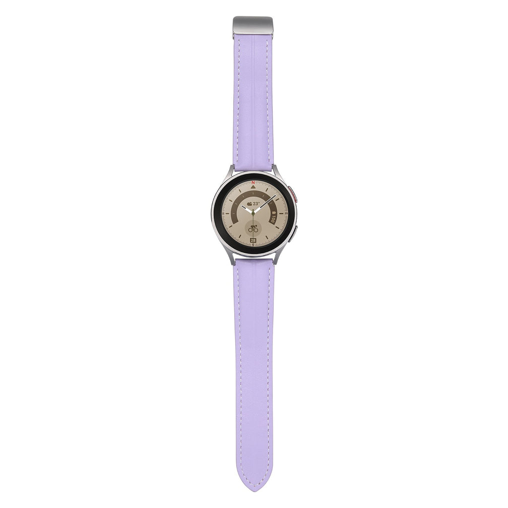 20 mm Quick Release Folding Magnetic Buckle Soft Leather Watch Band (LSBMSH-004)