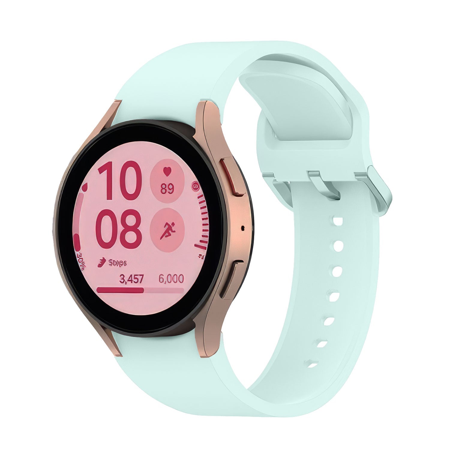 20 mm Quick Release Solid Silicone Bands for Samsung Galaxy Watch 4 Classic/5 Pro/6 Classic (LSBMSH-017)