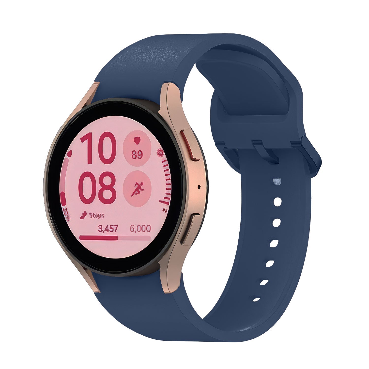 20 mm Quick Release Solid Silicone Bands for Samsung Galaxy Watch 4 Classic/5 Pro/6 Classic (LSBMSH-017)