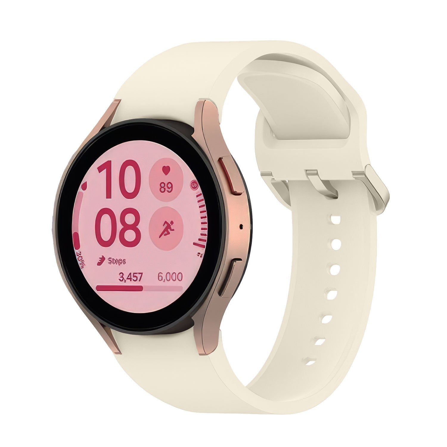 20 mm Quick Release Solid Silicone Bands for Samsung Galaxy Watch 4 Classic/5 Pro/6 Classic (LSBMSH-017)