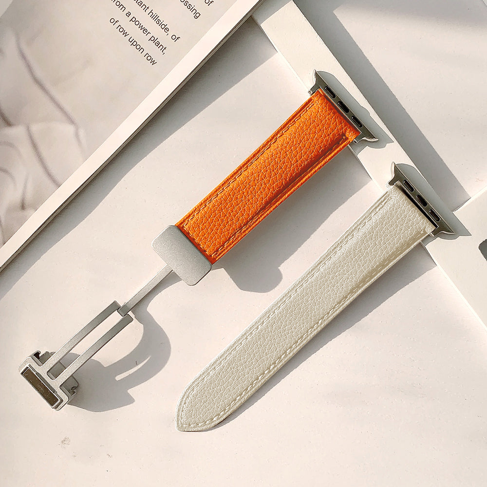 Apple Watch PU Leather Double Color Watch Band (LSDY-016)