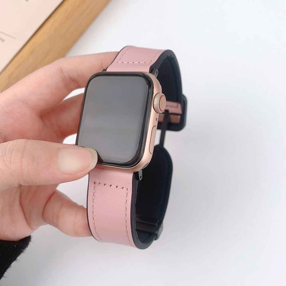 Apple Watch Band Premium Crazy Horse Leather Magnetic (LSDY-034)