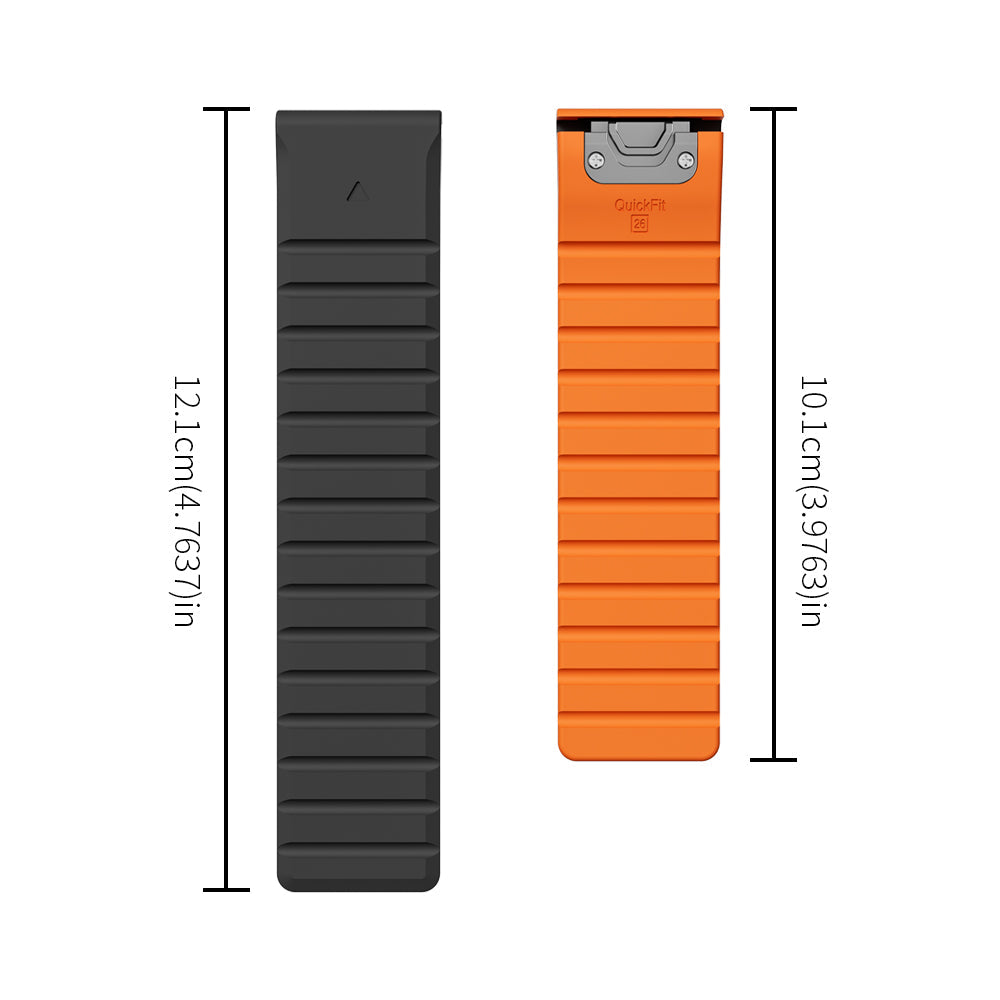 22 mm Quick Fit Double color silicone magnetic watch Bands For Garmin (LSHBSH-011)