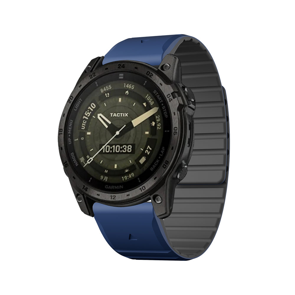 22 mm Quick Fit Double color silicone magnetic watch Bands For Garmin (LSHBSH-011)