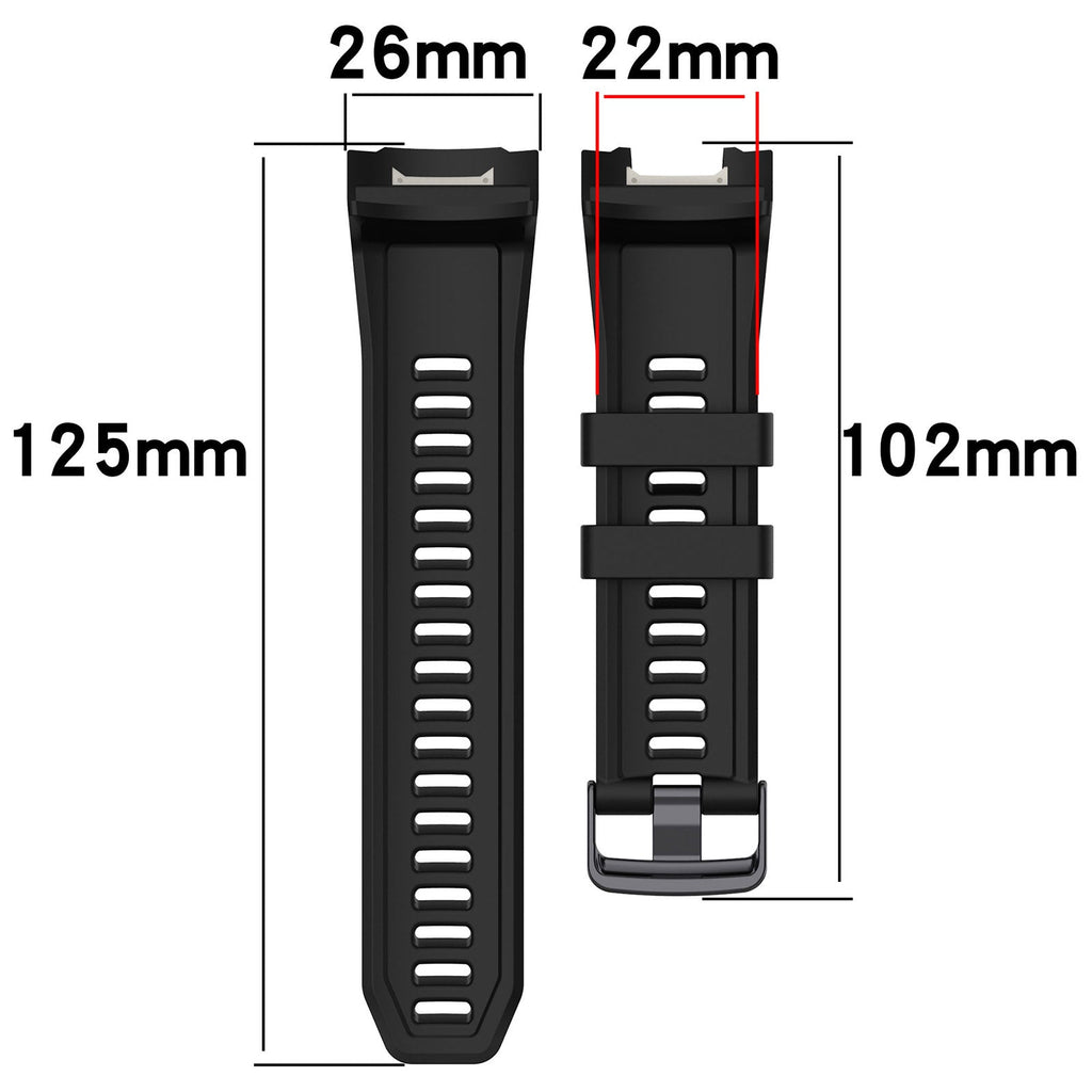 26 mm Quick Fit Silicone Watch Bands For Garmin Watch Instict 2X (LSHHT0630-022)