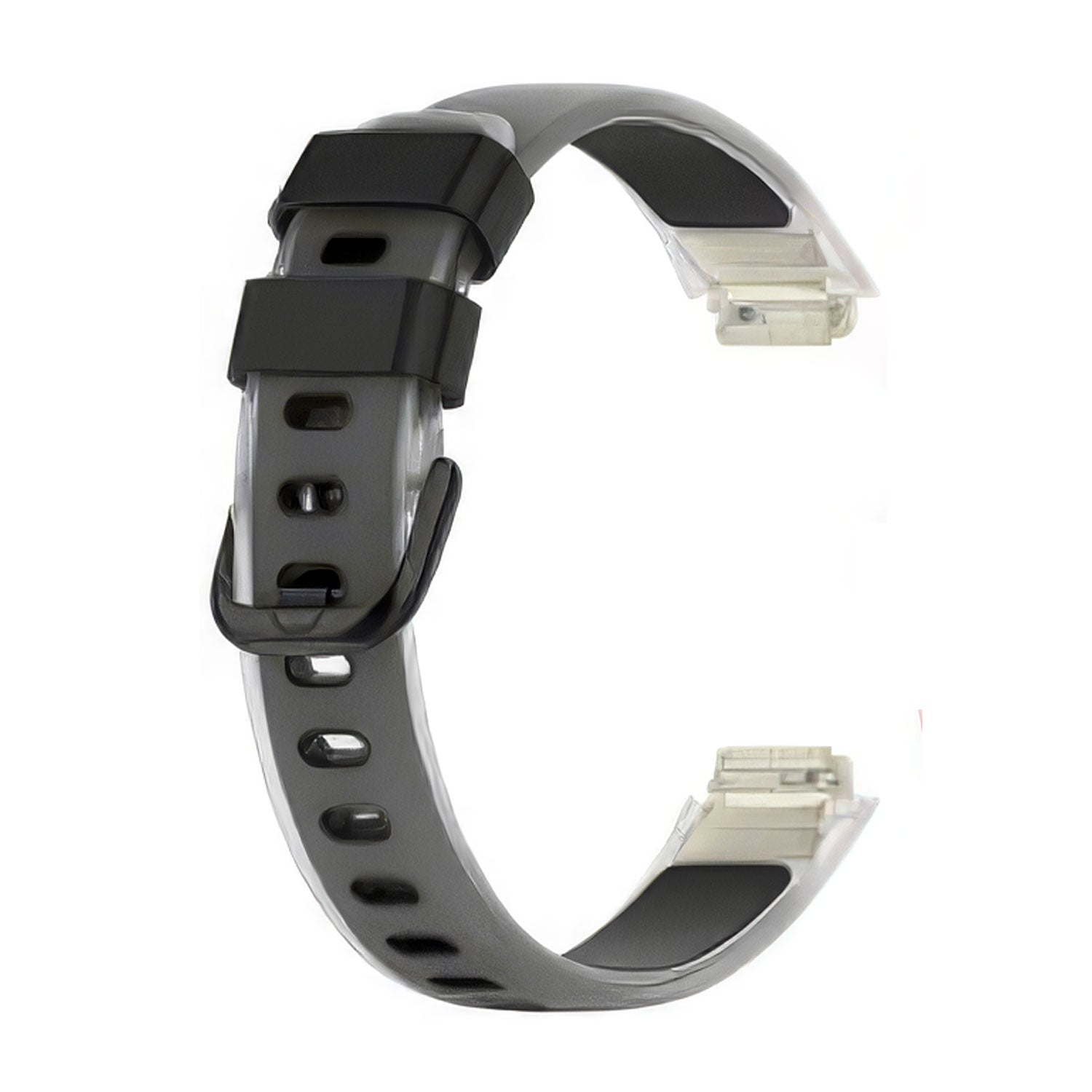 Fitbit Inspire 3 Silicone transparent two color watch strap (LSHHT0630-033)