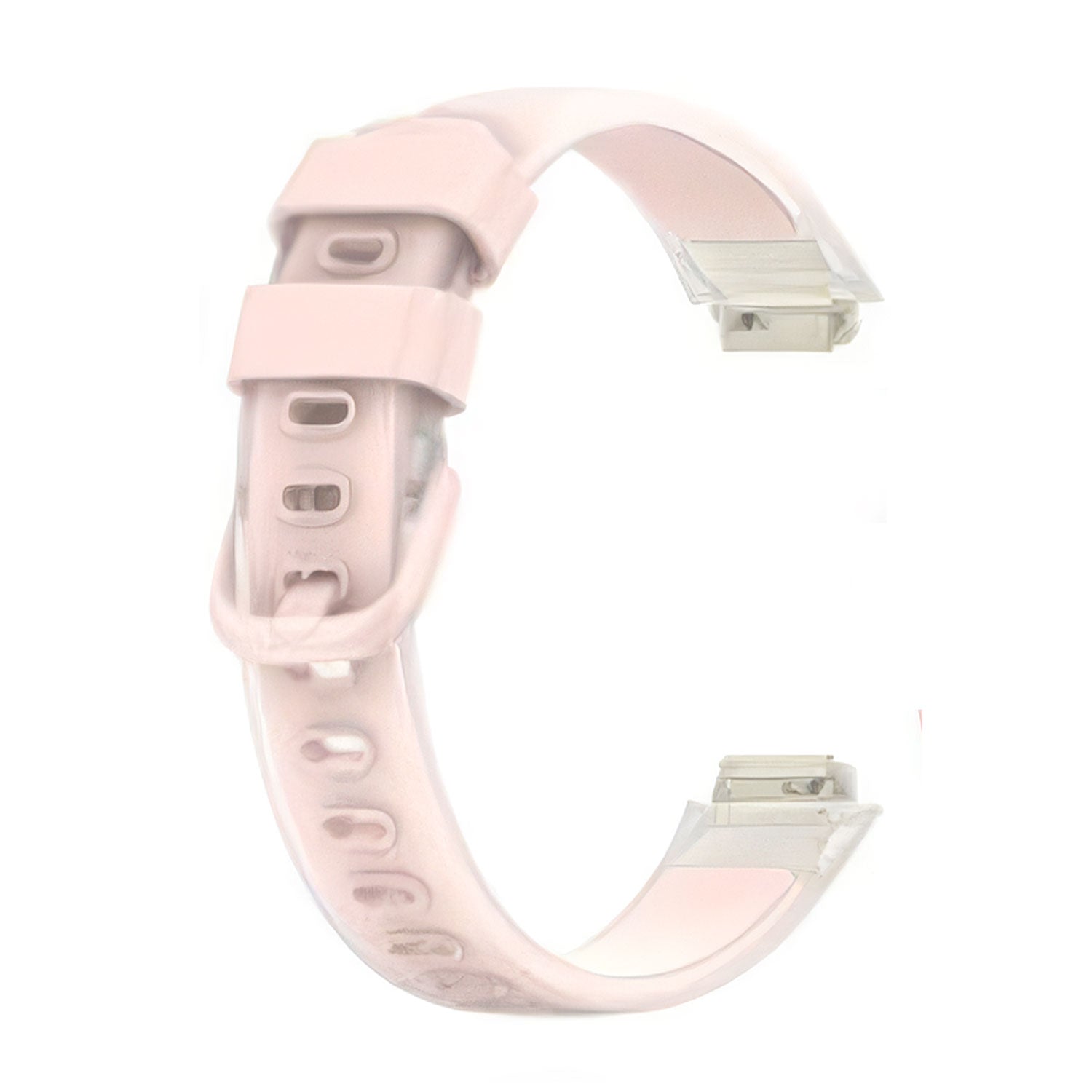 Fitbit Inspire 3 Silicone transparent two color watch strap (LSHHT0630-033)
