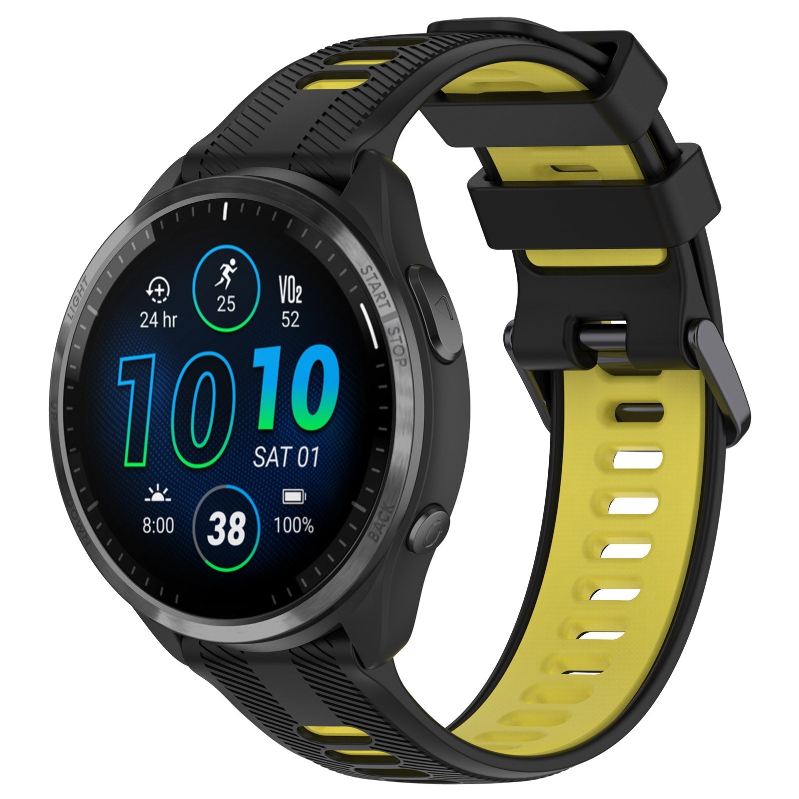 22 mm Quick Fit Two Color Silicone Watch Straps for Garmin Forerunner 965 (LSHHT0630-034)
