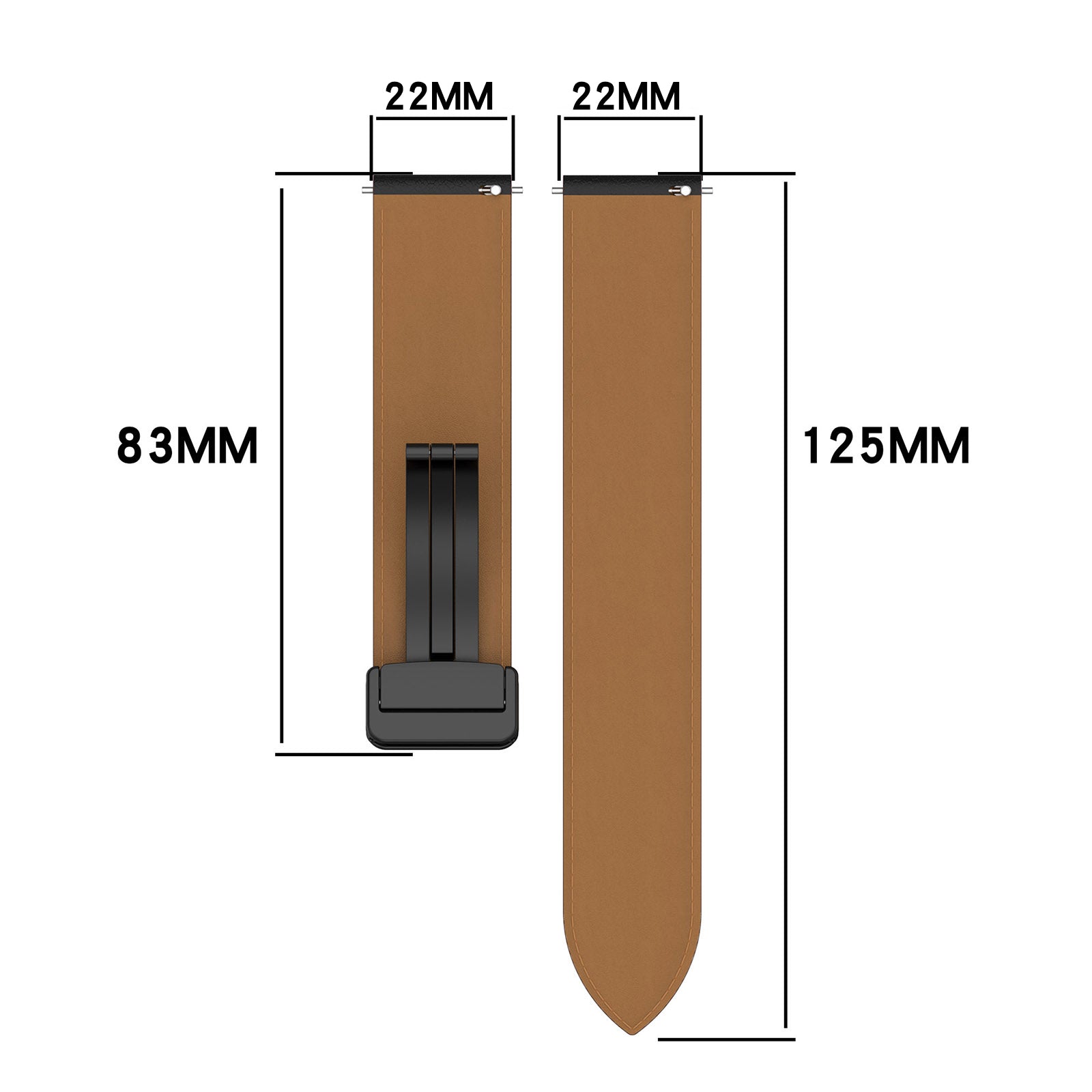 20 mm Quick Release Leather Magnetic Straps (LSHHT0726-015)