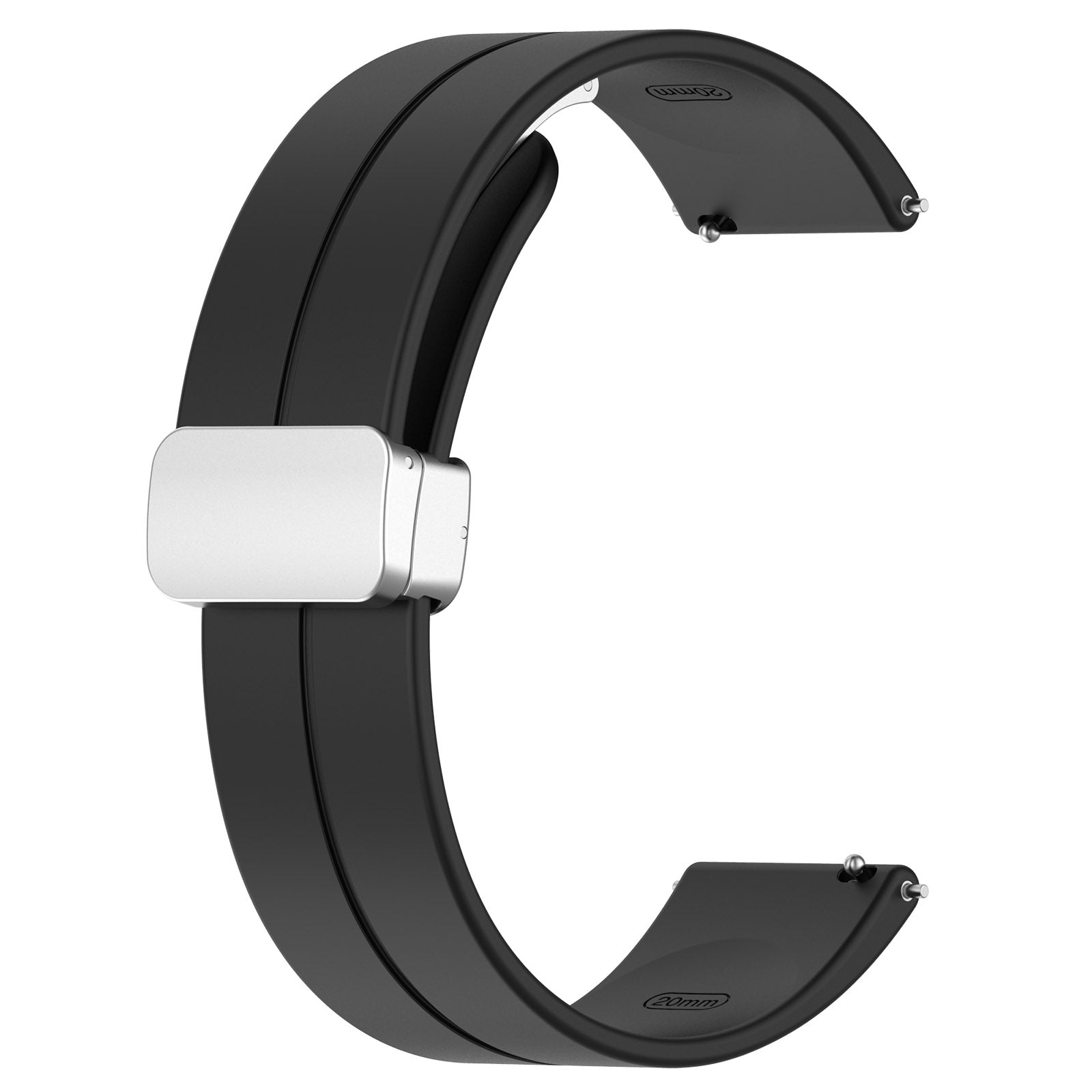 20 mm Quick Release Silicone magnetic buckle Watch Band (LSHHT0726-016)
