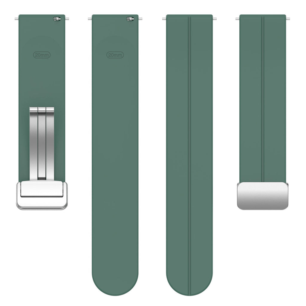 20 mm Quick Release Silicone magnetic buckle Watch Band (LSHHT0726-016)