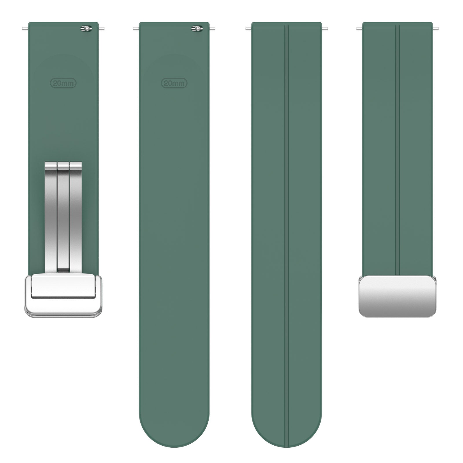 20 mm Quick Release Silicone magnetic buckle Watch Band (LSHHT0726-016)