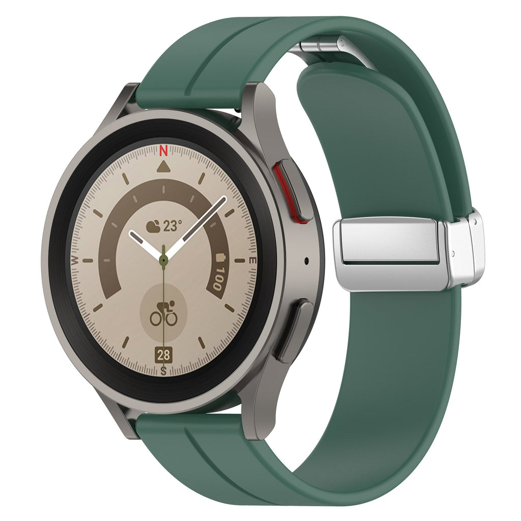20 mm Quick Release Silicone magnetic buckle Watch Band (LSHHT0726-016)