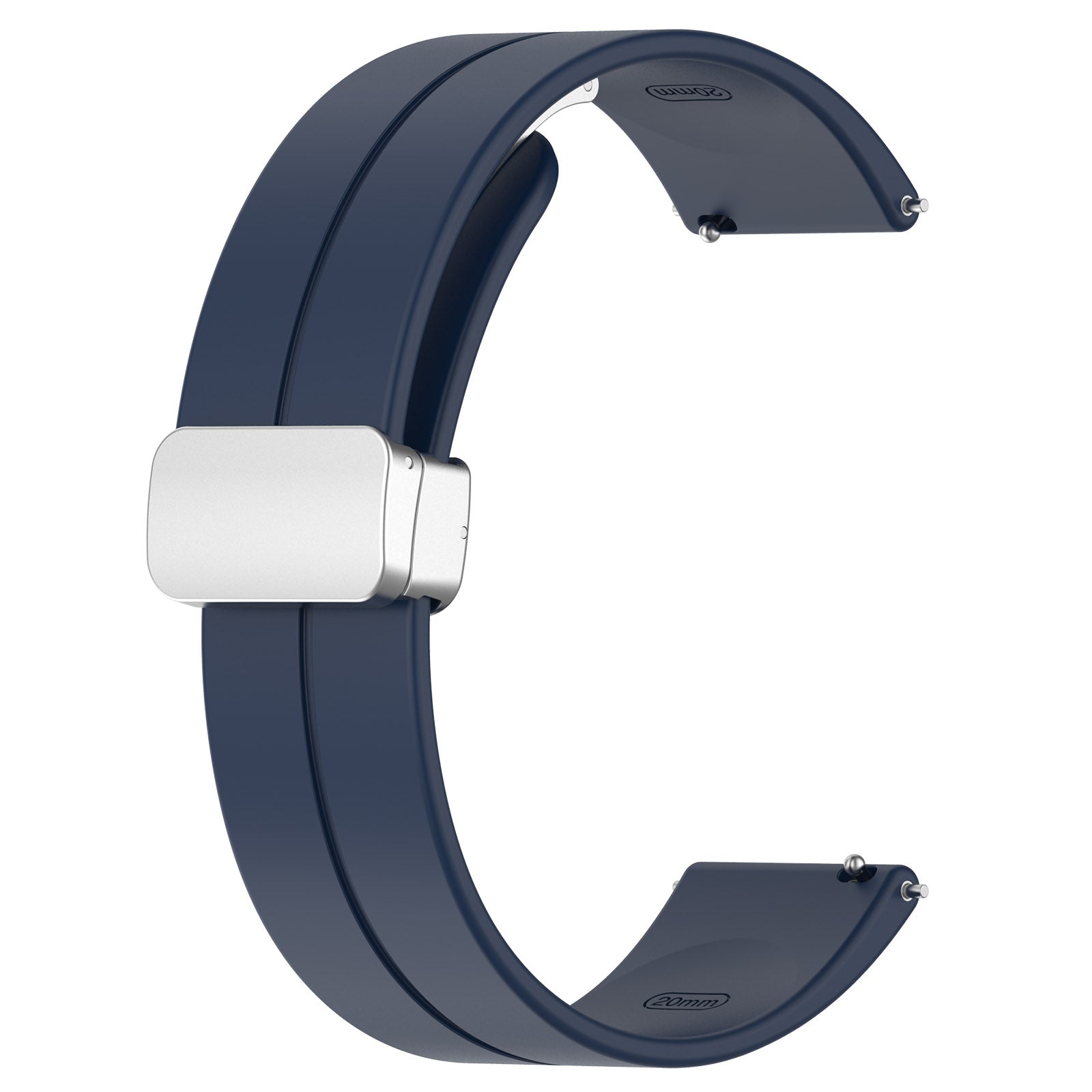 20 mm Quick Release Silicone magnetic buckle Watch Band (LSHHT0726-016)