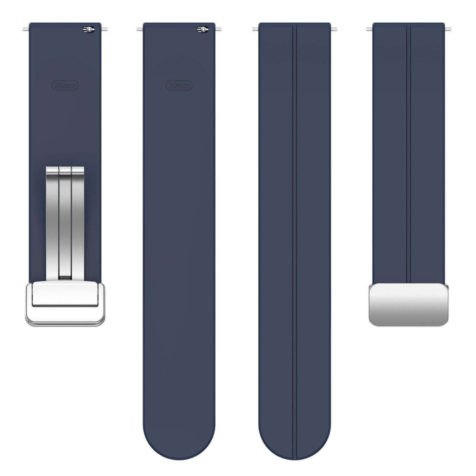 20 mm Quick Release Silicone magnetic buckle Watch Band (LSHHT0726-016)