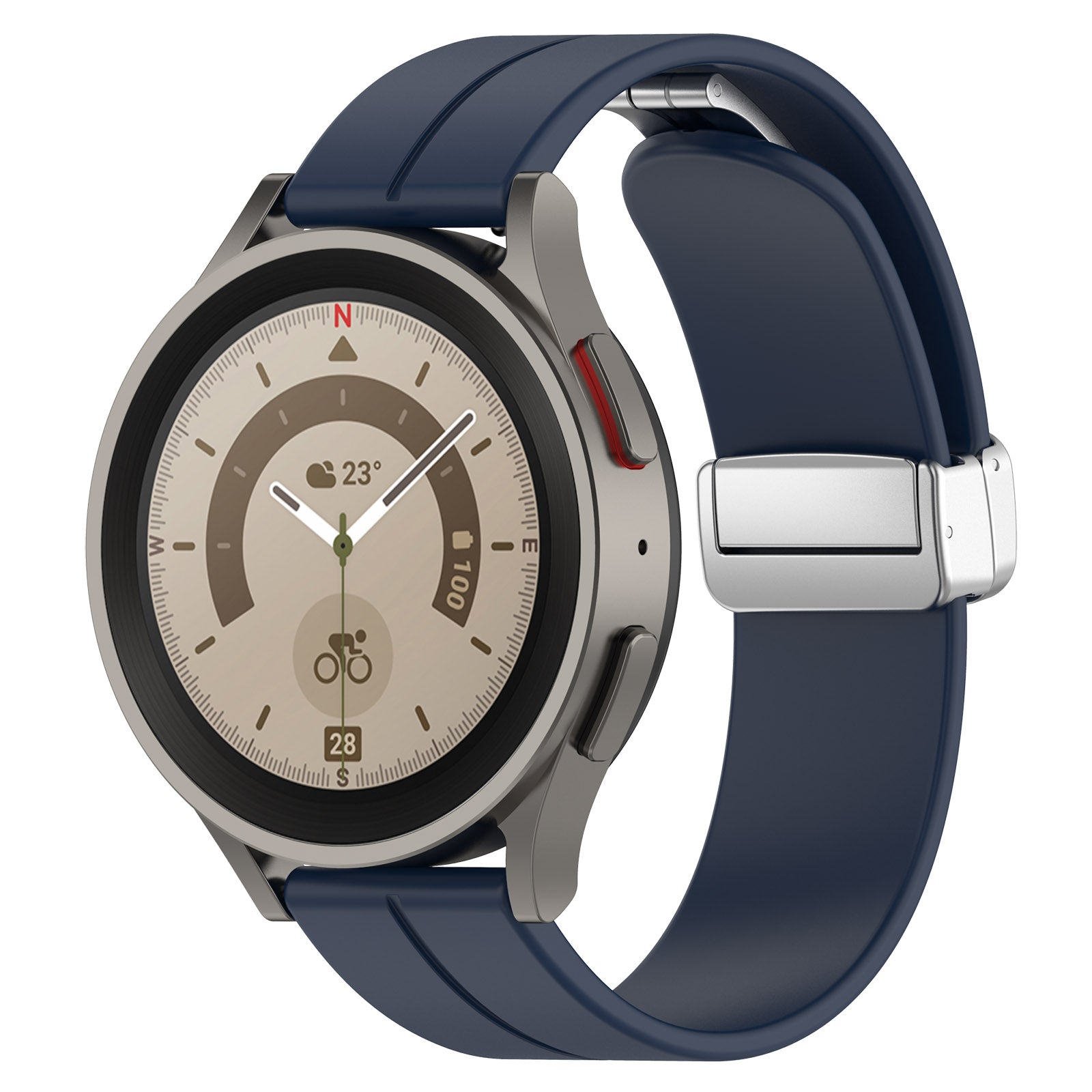 20 mm Quick Release Silicone magnetic buckle Watch Band (LSHHT0726-016)