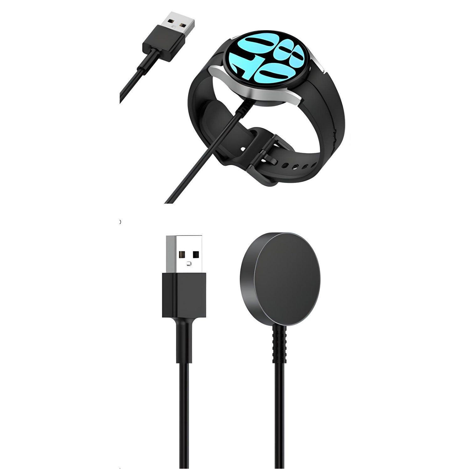 Metal PD Fast Charging Cable For Samsung Watch 6 (Type C,USB A)