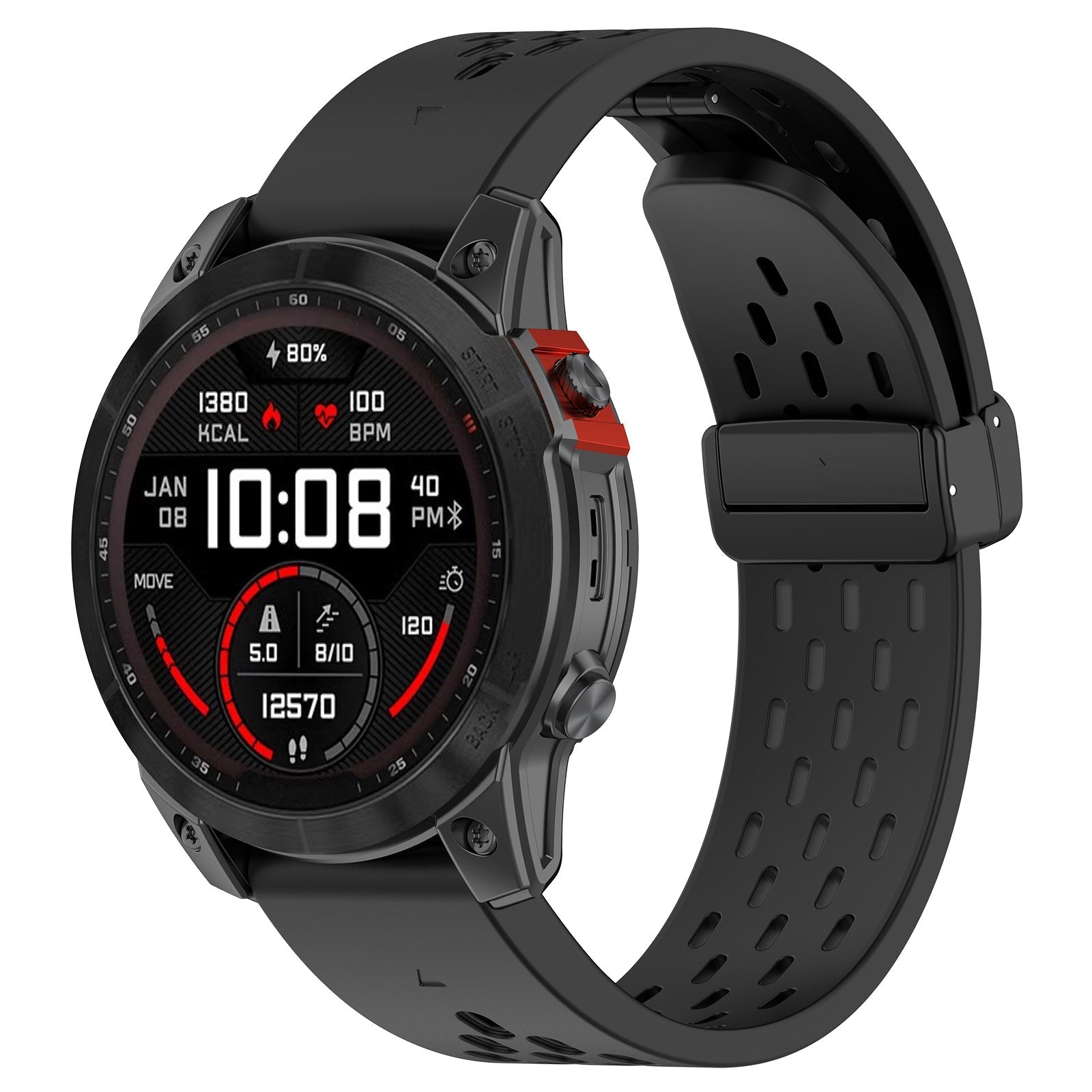 20 mm Quick Fit Garmin Mesh Silicone Band with Folding Buckles (LSHHT0915-008)