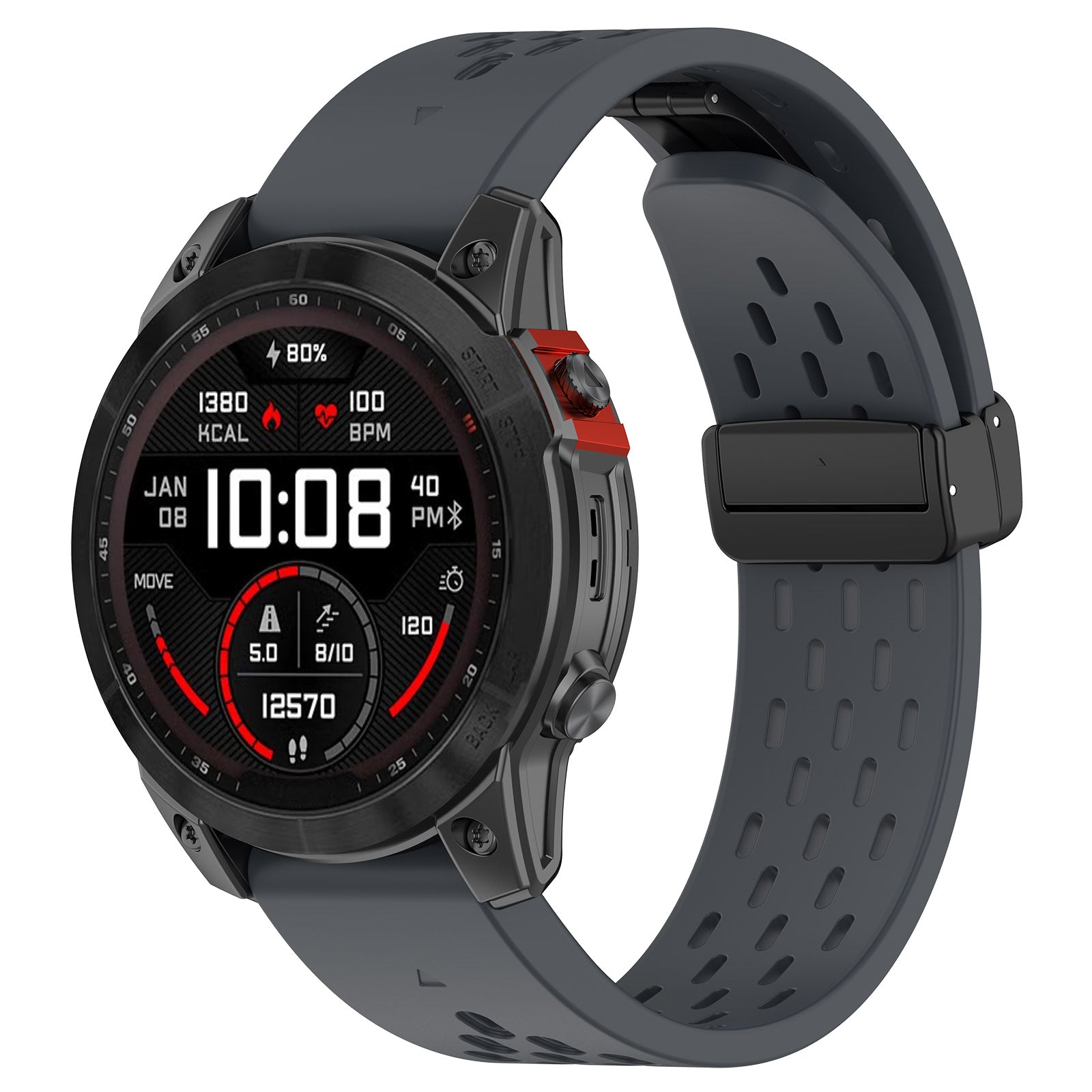 22 mm Quick Fit Garmin Mesh Silicone Band with Folding Buckles (LSHHT0915-008)