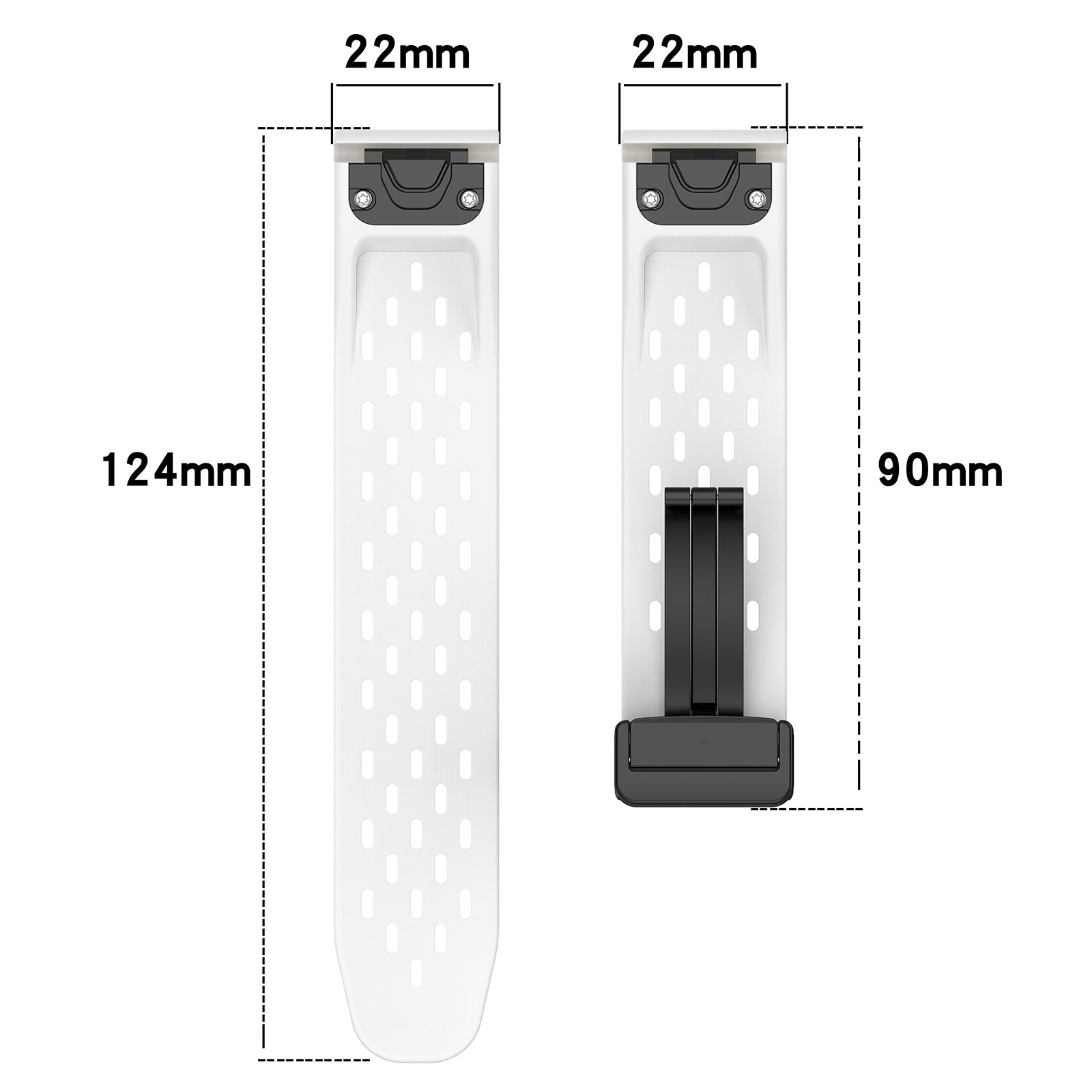 20 mm Quick Fit Garmin Mesh Silicone Band with Folding Buckles (LSHHT0915-008)