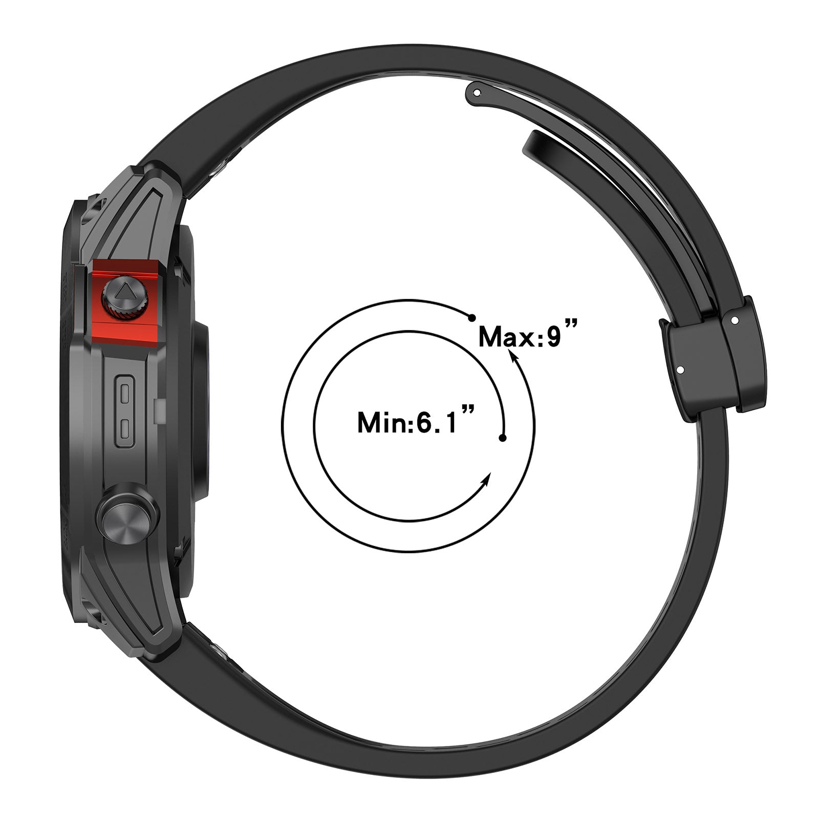 20 mm Quick Fit Garmin Mesh Silicone Band with Folding Buckles (LSHHT0915-008)