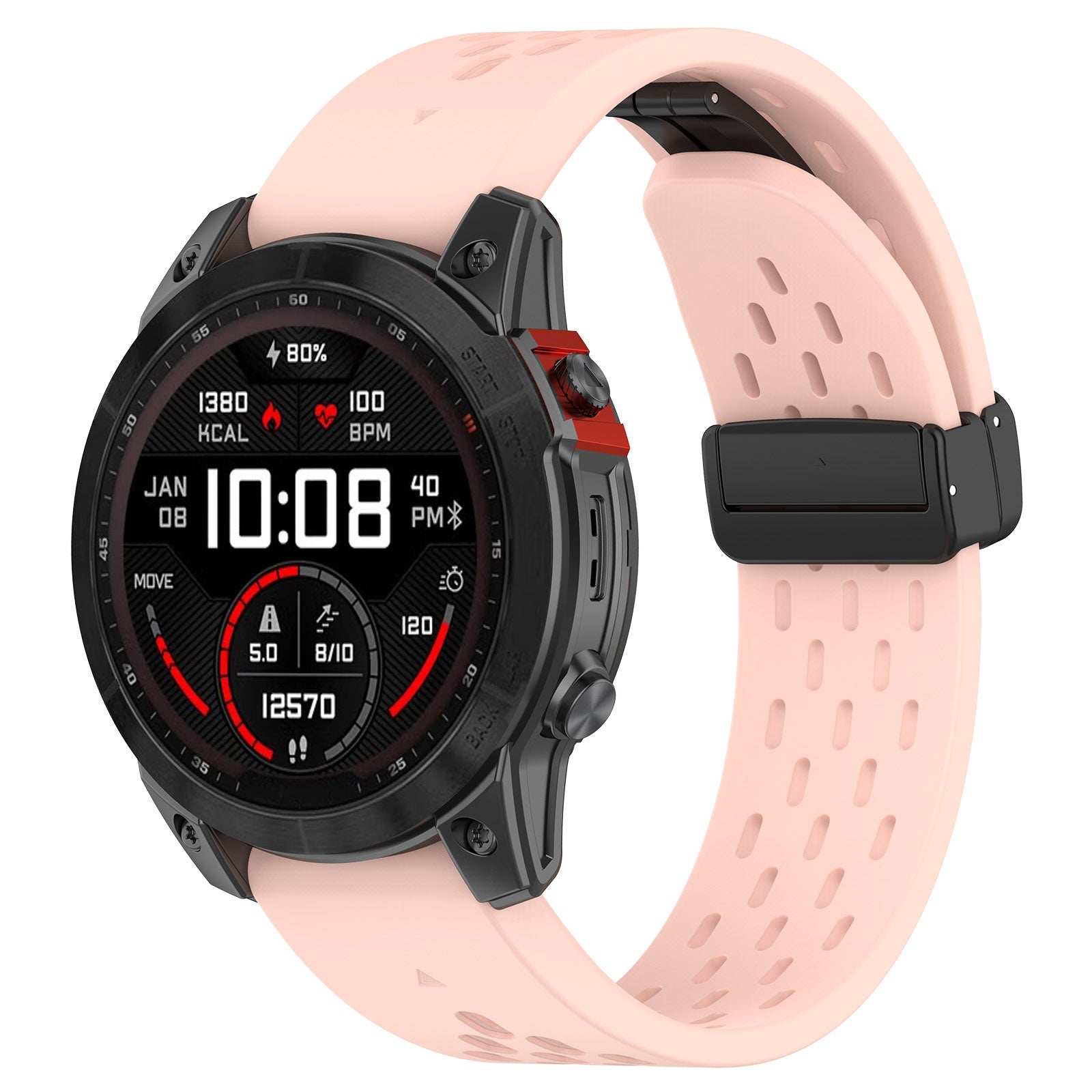 20 mm Quick Fit Garmin Mesh Silicone Band with Folding Buckles (LSHHT0915-008)
