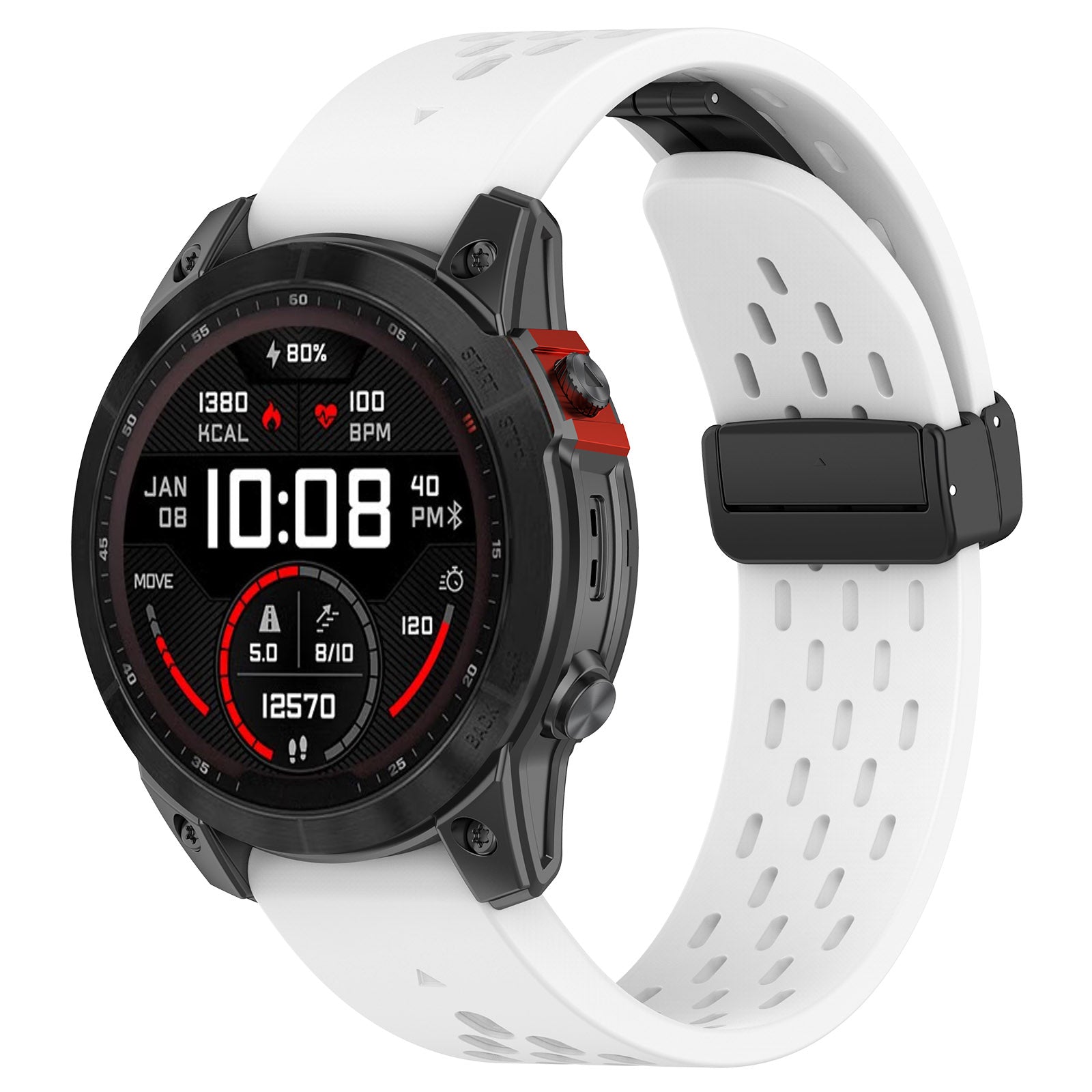 20 mm Quick Fit Garmin Mesh Silicone Band with Folding Buckles (LSHHT0915-008)