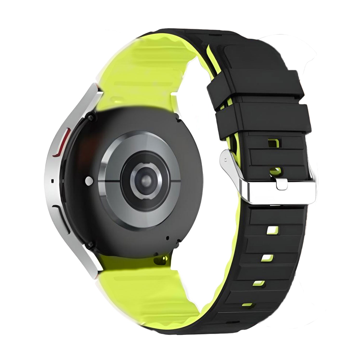 20 mm Quick Release Dual Color Silicone Bands for Samsung Galaxy Watch 4 Classic/5 Pro/6 Classic (LSHHT1104-025)