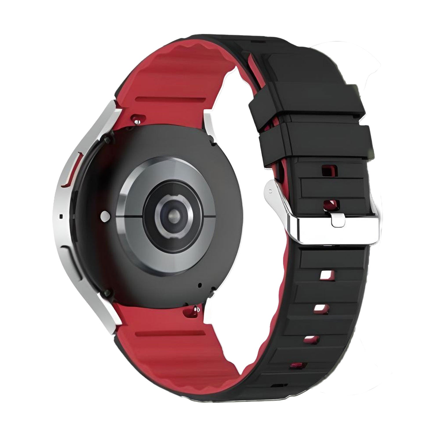 20 mm Quick Release Dual Color Silicone Bands for Samsung Galaxy Watch 4 Classic/5 Pro/6 Classic (LSHHT1104-025)