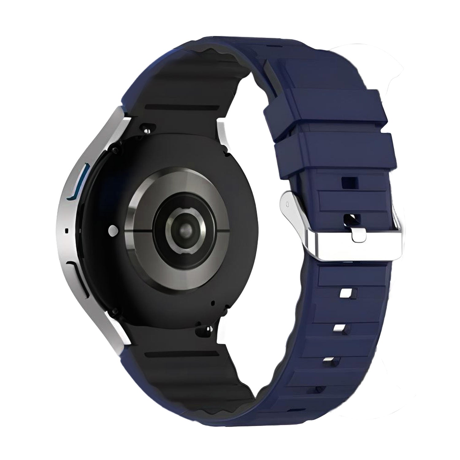 20 mm Quick Release Dual Color Silicone Bands for Samsung Galaxy Watch 4 Classic/5 Pro/6 Classic (LSHHT1104-025)