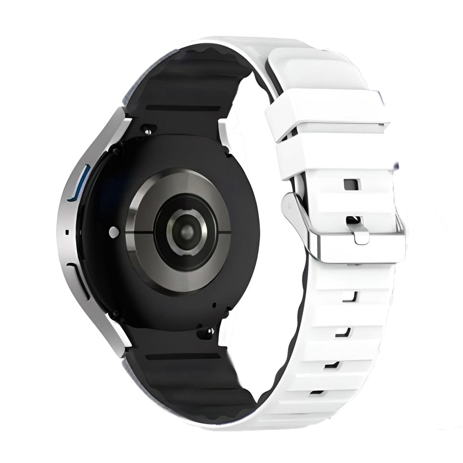 20 mm Quick Release Dual Color Silicone Bands for Samsung Galaxy Watch 4 Classic/5 Pro/6 Classic (LSHHT1104-025)