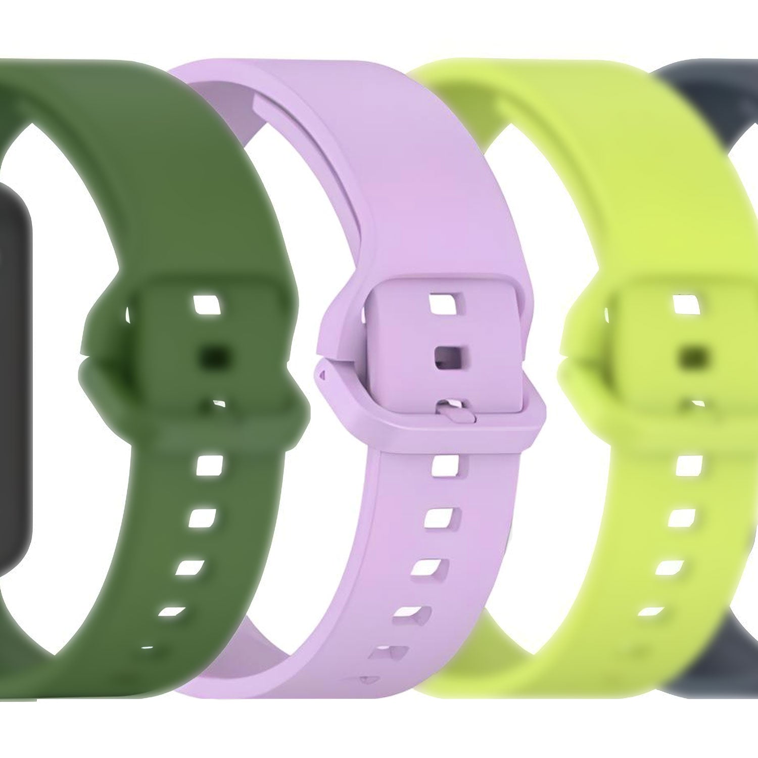 Colorful Buckle Silicone Watch Band For Samsung Galaxy Fit3 (LSHHT240329-030)