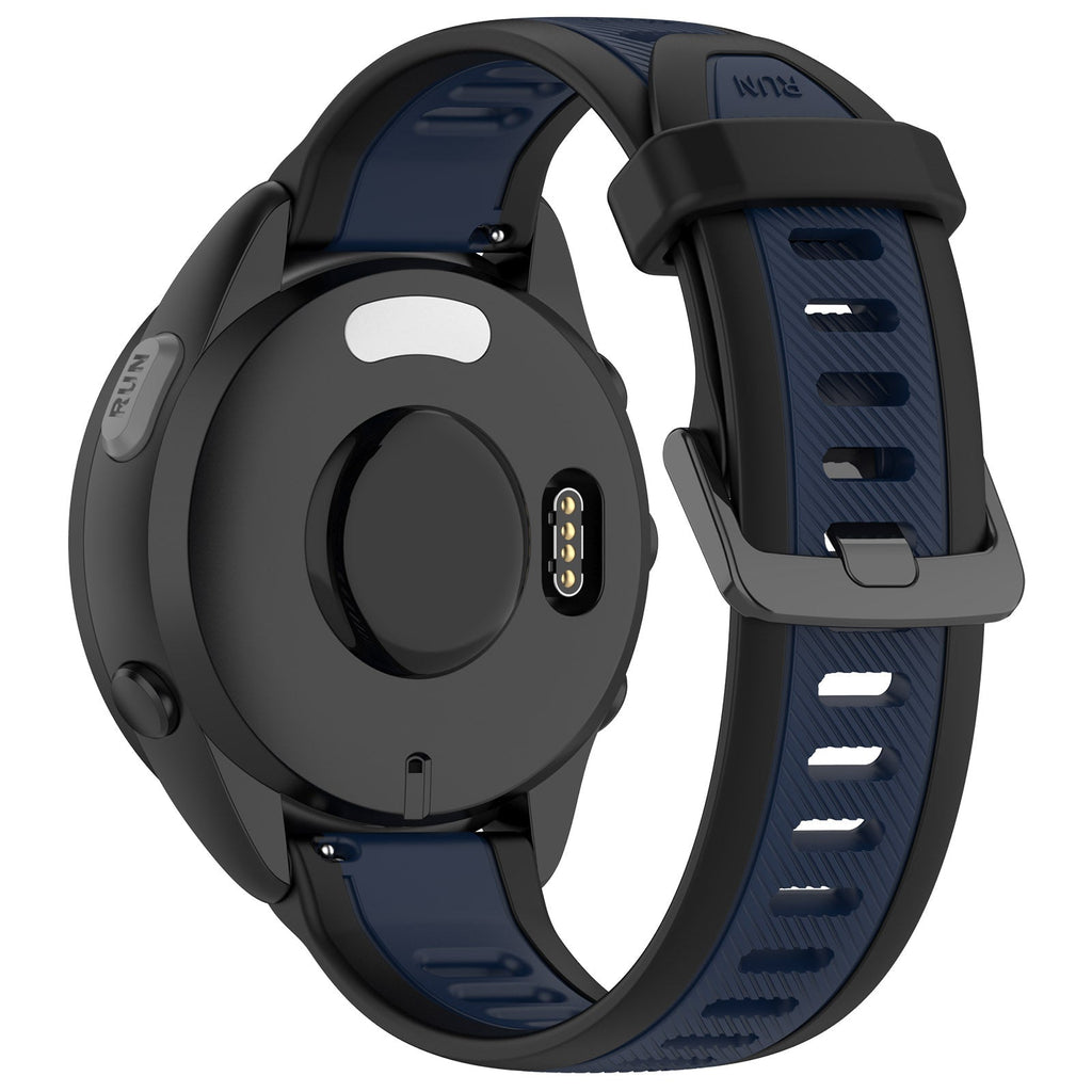 18 mm Quick Release Dual Color Silicone Watch Band For Garmin (LSHHT240424-027)