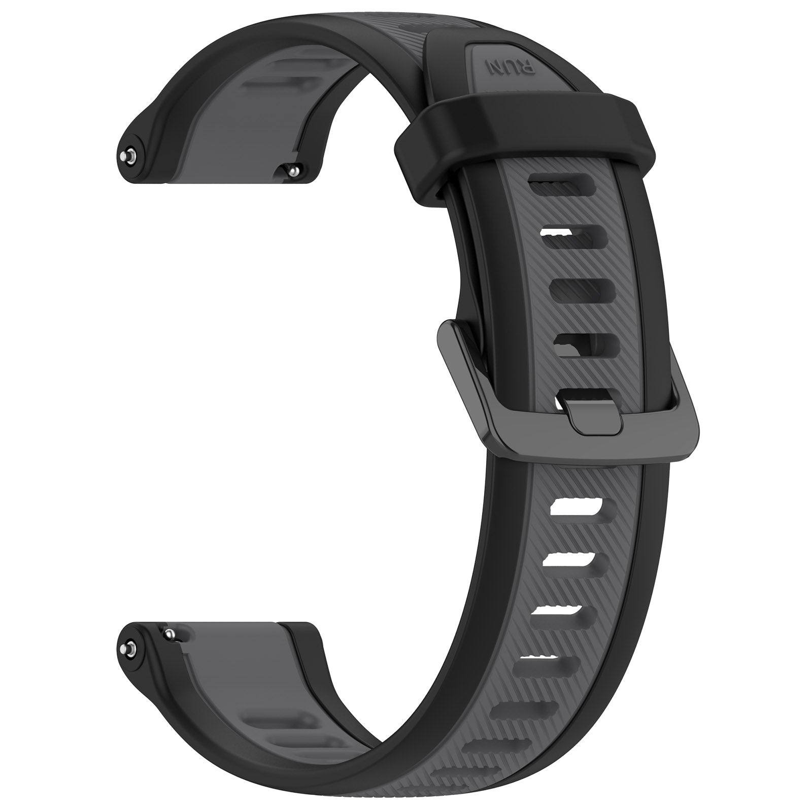18 mm Quick Release Dual Color Silicone Watch Band For Garmin (LSHHT240424-027)