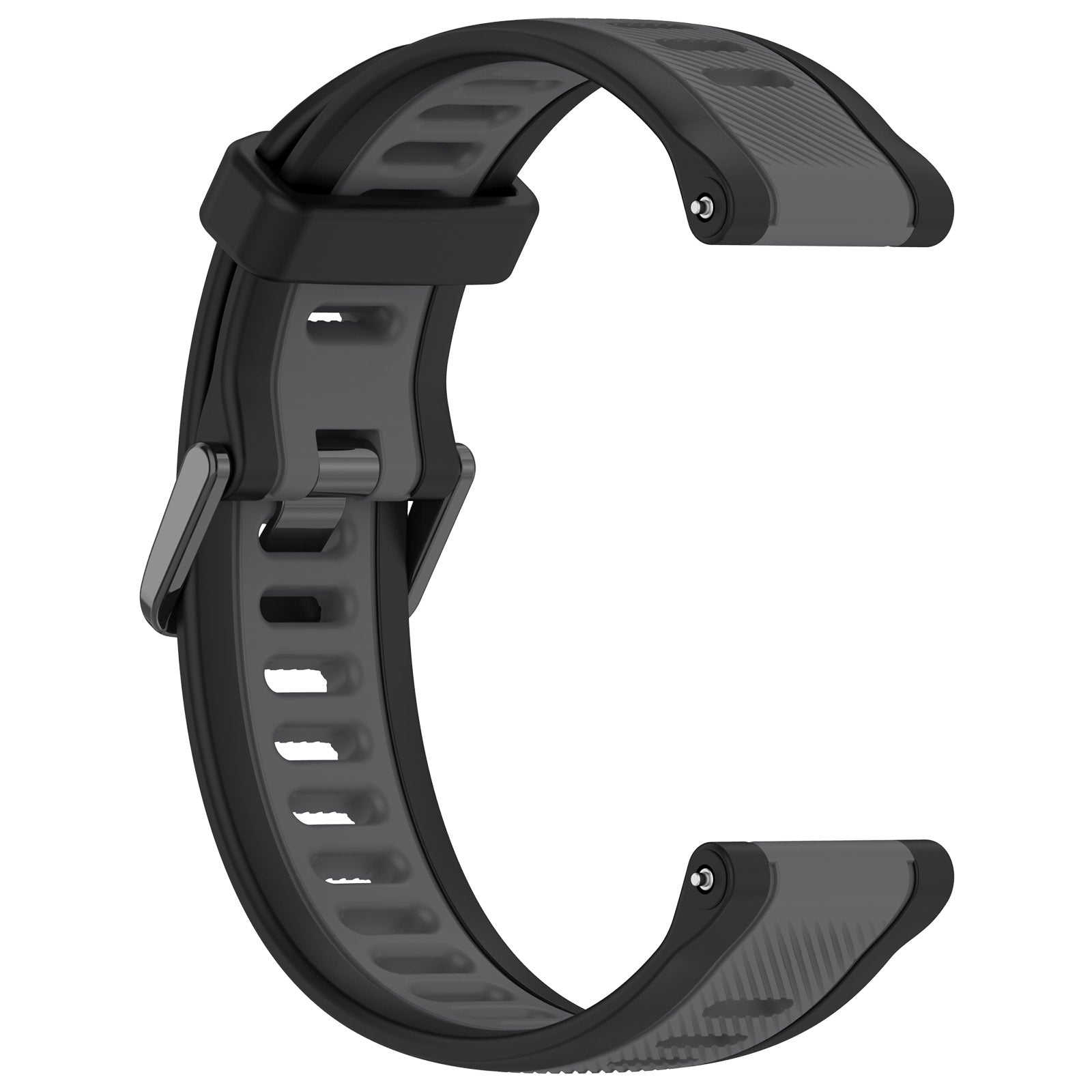20 mm Quick Release Dual Color Silicone Watch Band For Garmin (LSHHT240424-027)