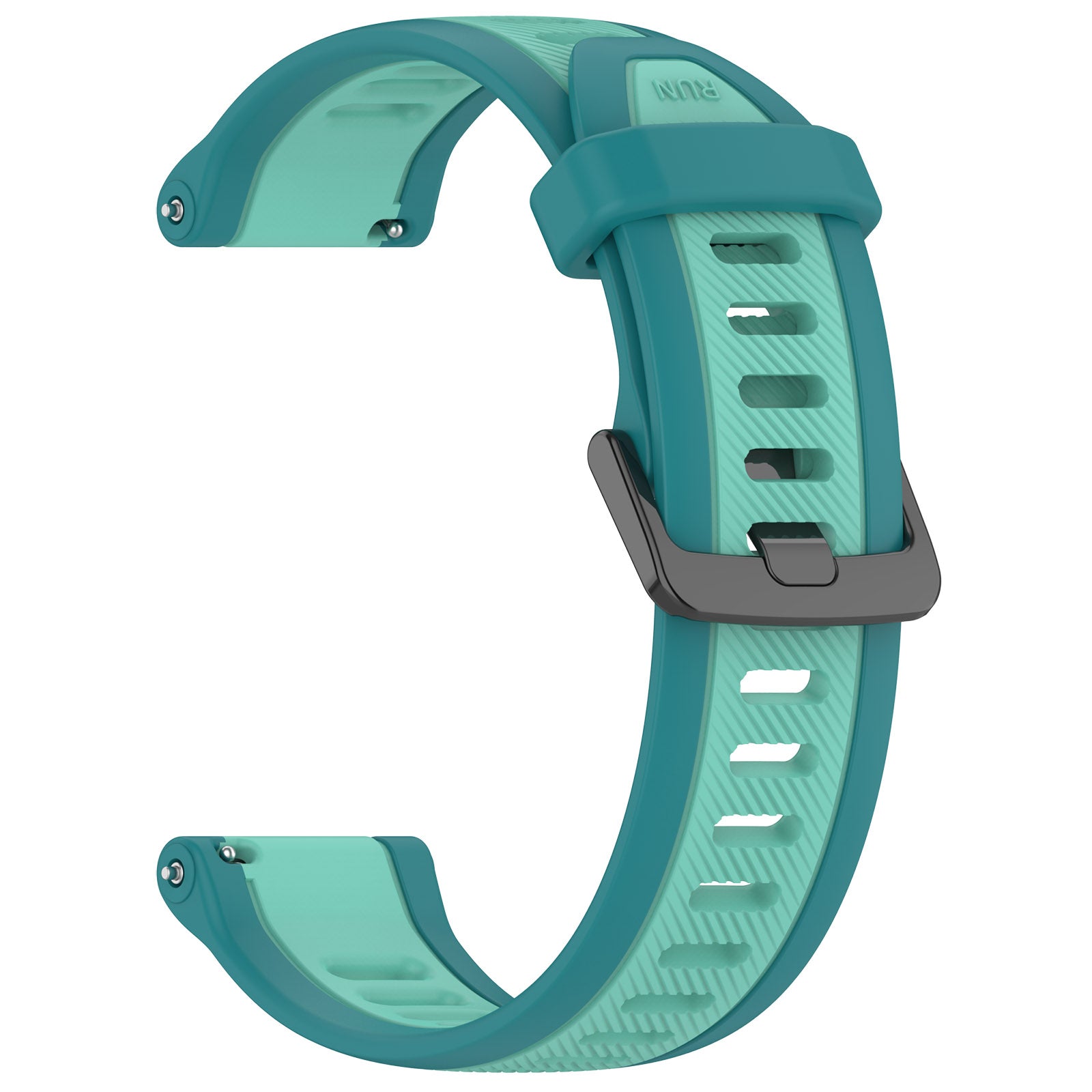 18 mm Quick Release Dual Color Silicone Watch Band For Garmin (LSHHT240424-027)