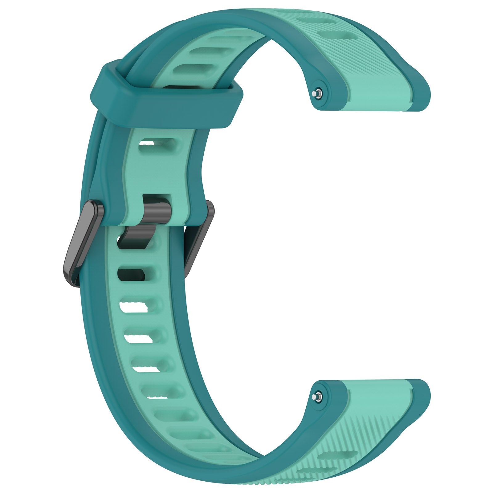 18 mm Quick Release Dual Color Silicone Watch Band For Garmin (LSHHT240424-027)