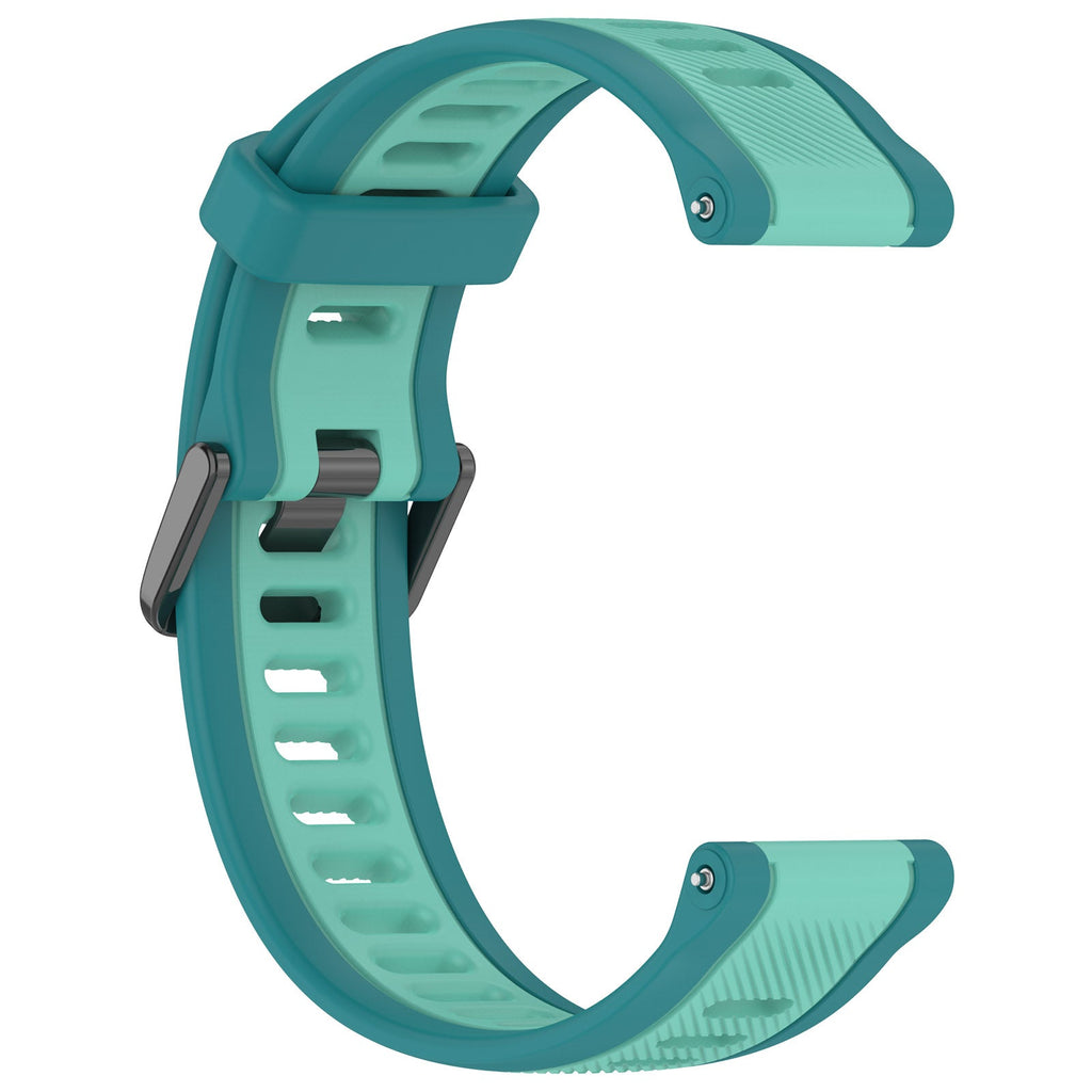 20 mm Quick Release Dual Color Silicone Watch Band For Garmin (LSHHT240424-027)