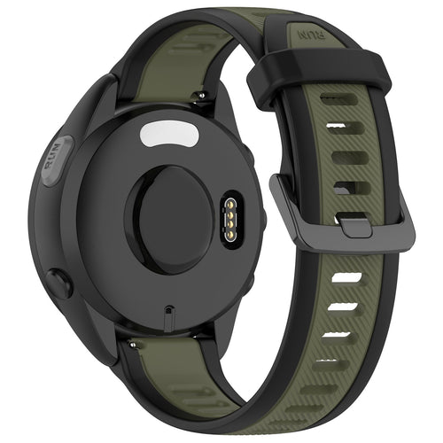 18 mm Quick Release Dual Color Silicone Watch Band For Garmin (LSHHT240424-027)
