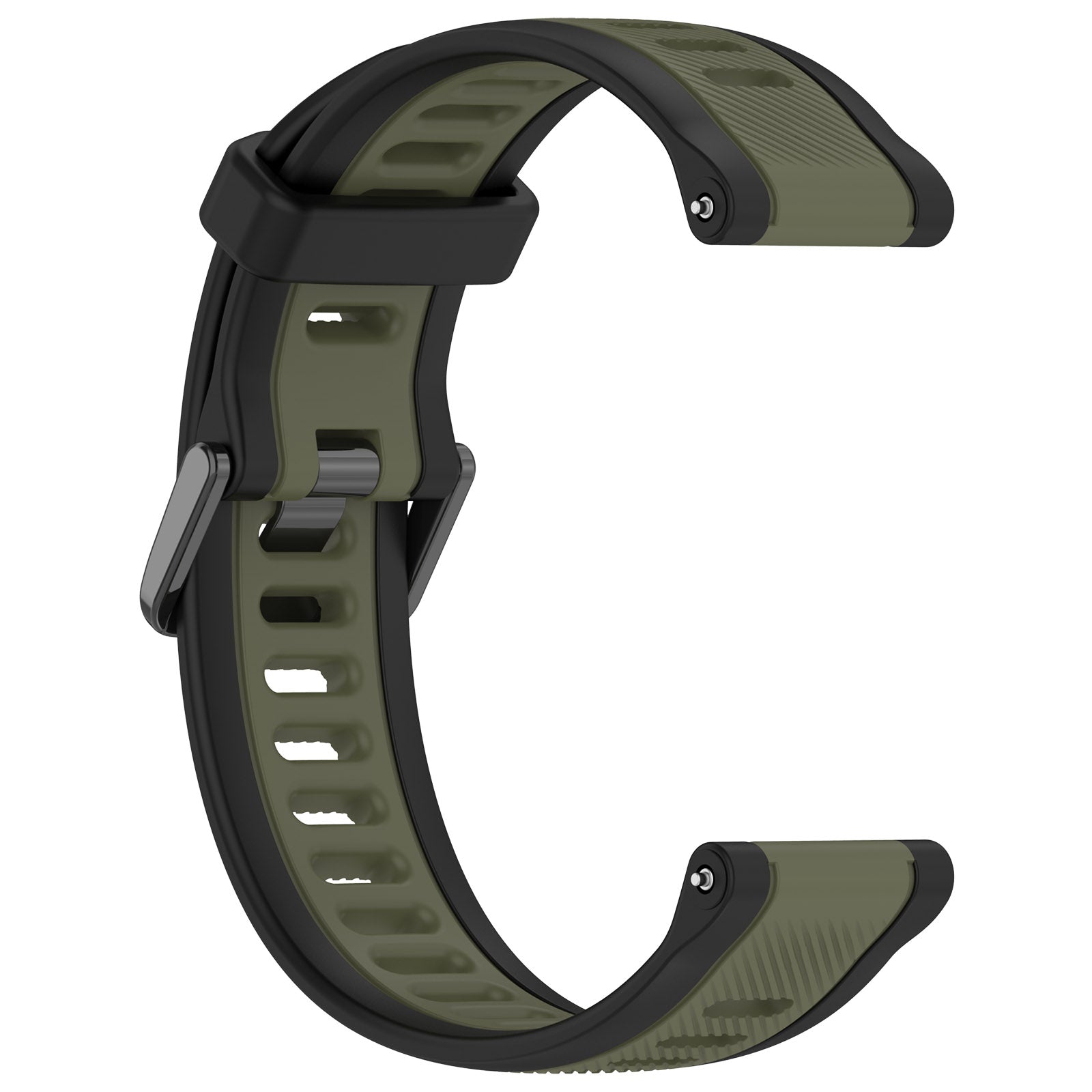 20 mm Quick Release Dual Color Silicone Watch Band For Garmin (LSHHT240424-027)