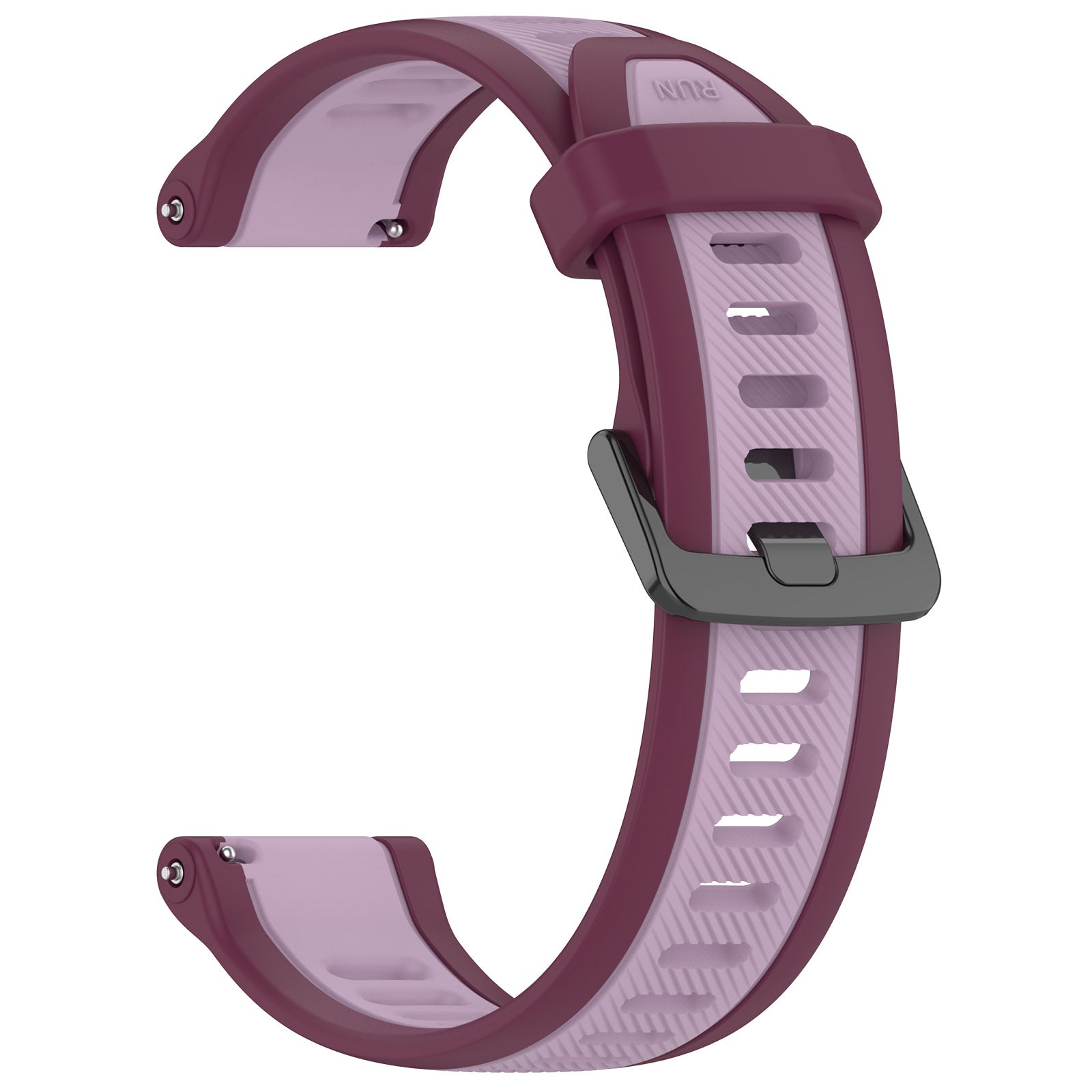 18 mm Quick Release Dual Color Silicone Watch Band For Garmin (LSHHT240424-027)