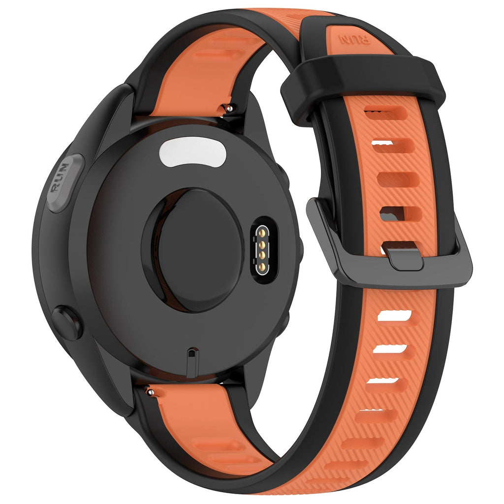 20 mm Quick Release Dual Color Silicone Watch Band For Garmin (LSHHT240424-027)