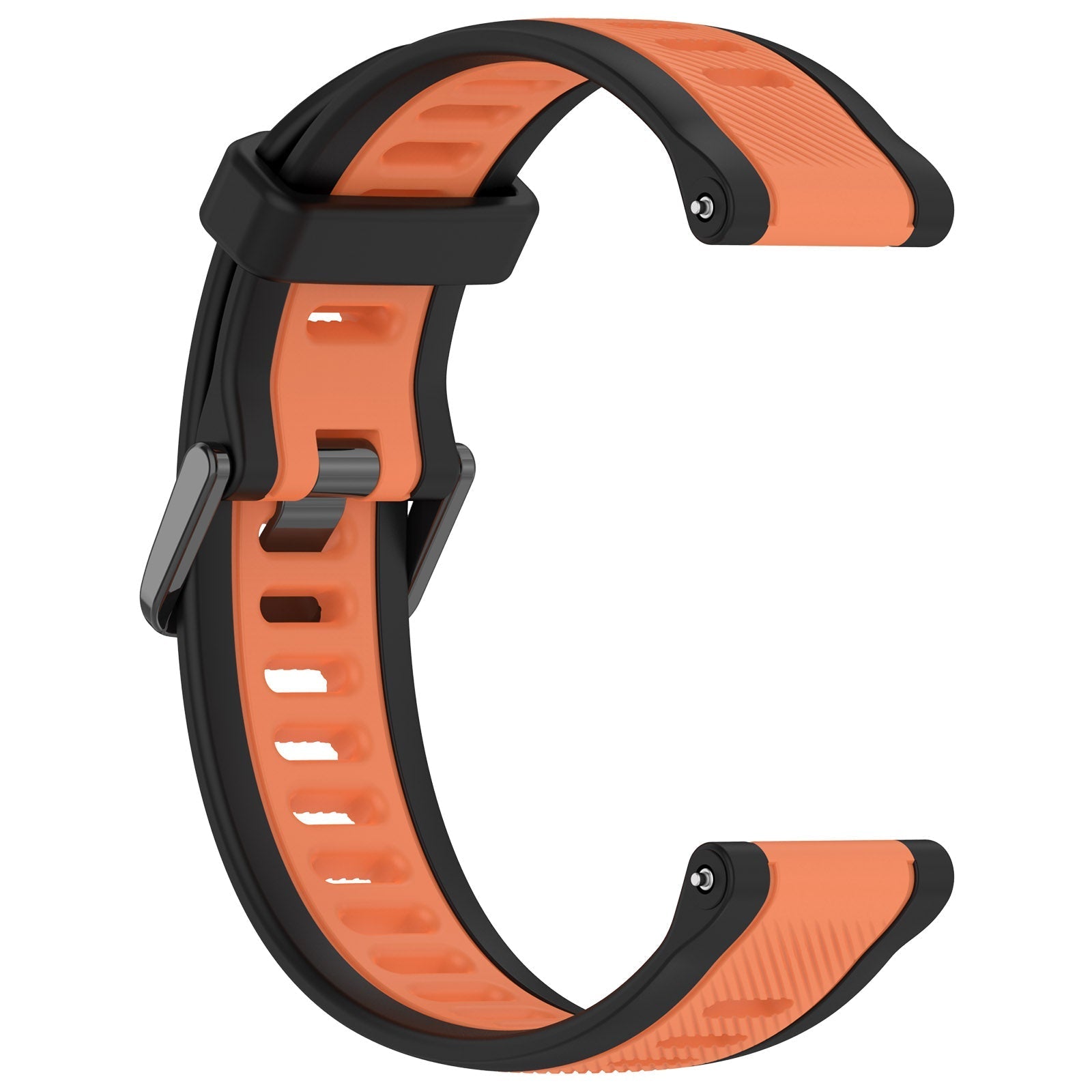 18 mm Quick Release Dual Color Silicone Watch Band For Garmin (LSHHT240424-027)